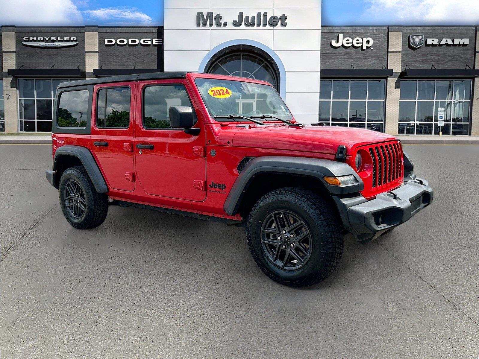 Firecracker Red Clearcoat 2024 Jeep Wrangler SUV / Crossover Four-Wheel Drive 8-Speed Automatic