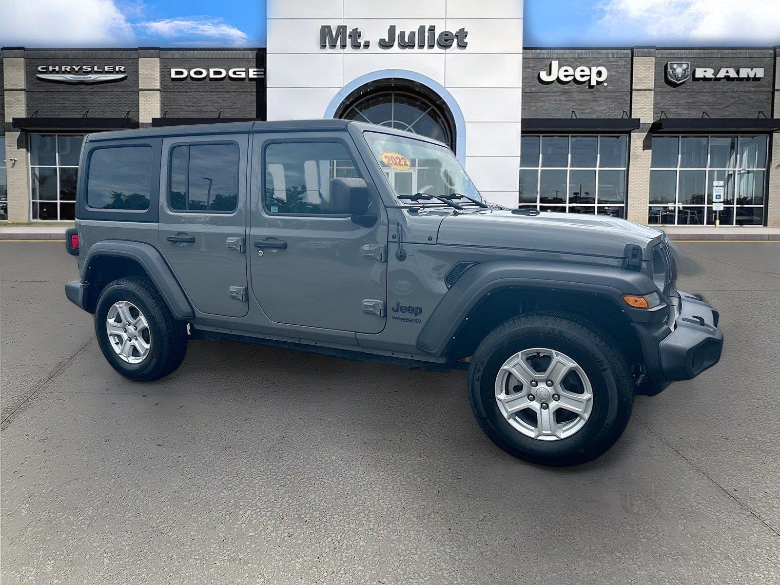 Sting-Gray Clearcoat 2022 Jeep Wrangler SUV / Crossover Four-Wheel Drive 8-Speed Automatic