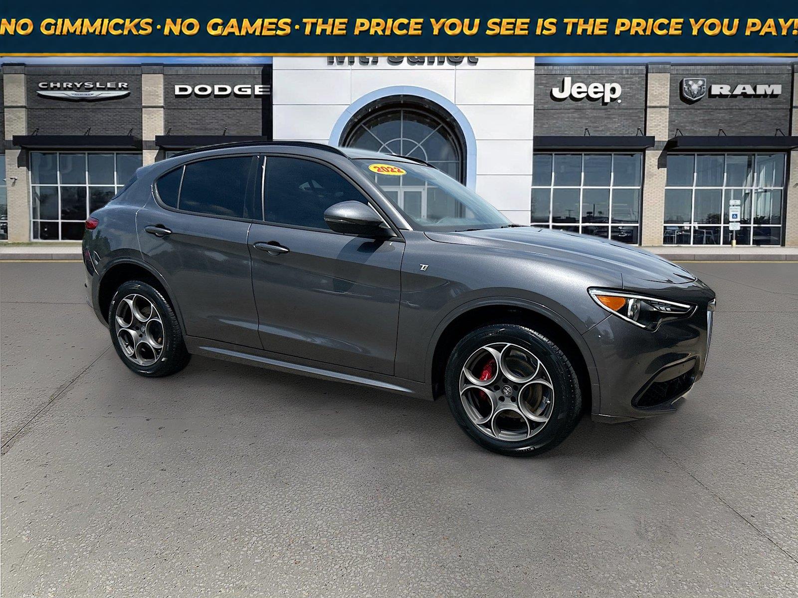 Vesuvio Gray Metallic 2022 Alfa Romeo Stelvio SUV / Crossover All-Wheel Drive Automatic