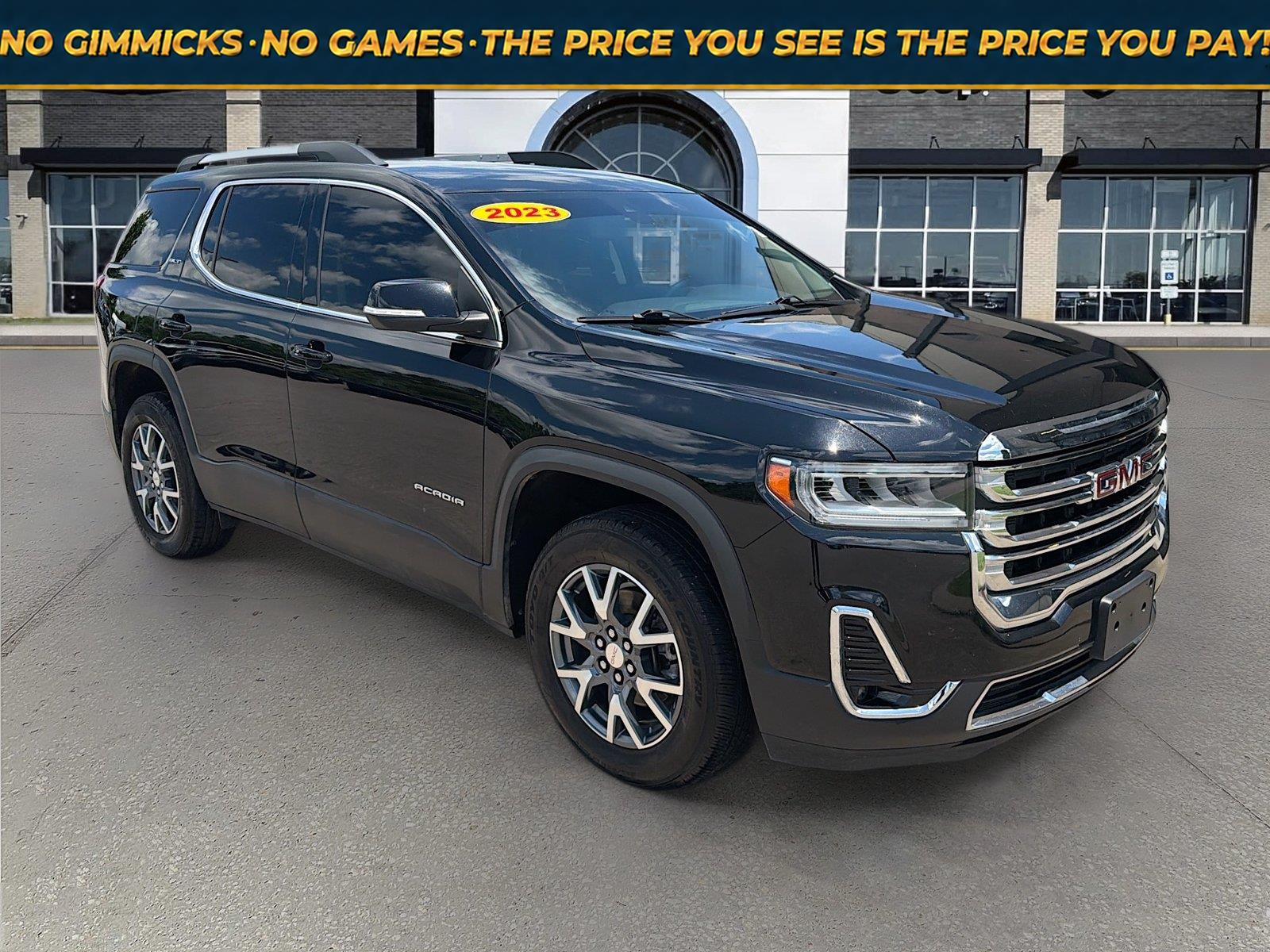 Black (Ebony Twilight Metallic) 2023 GMC Acadia SUV / Crossover Four-Wheel Drive 9-Speed Automatic
