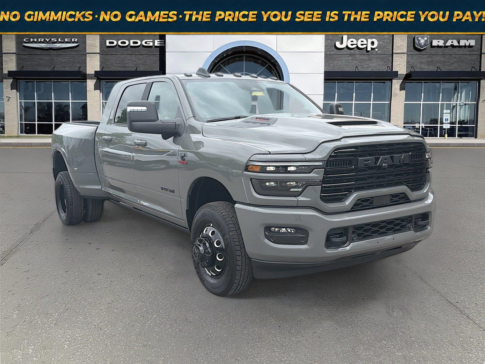 Ceramic Gray Clearcoat 2026 RAM 3500 Pickup Truck Four-Wheel Drive 8-Speed Automatic