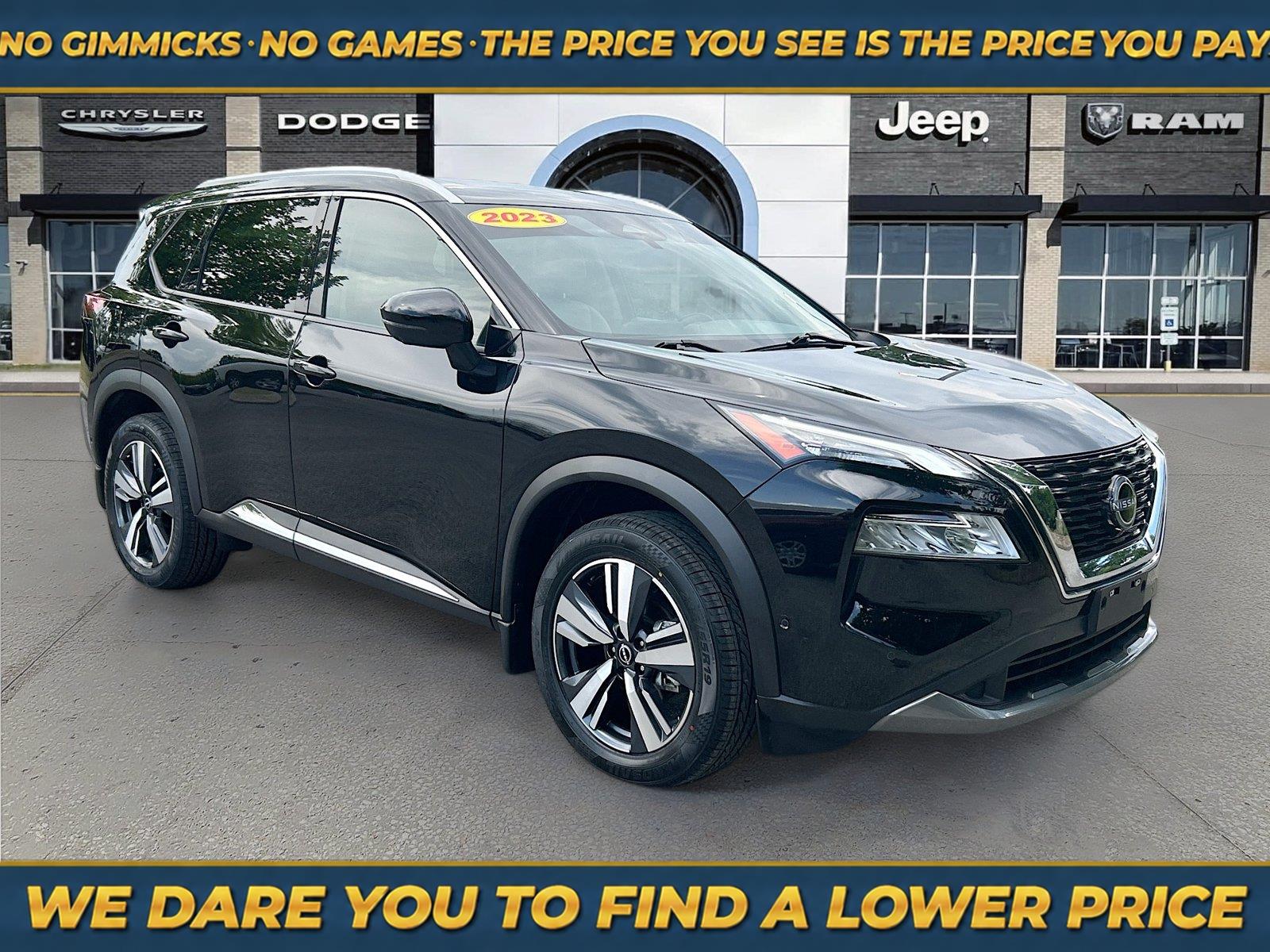 Super Black 2023 Nissan Rogue SUV / Crossover Front-Wheel Drive Continuously Variable Transmission