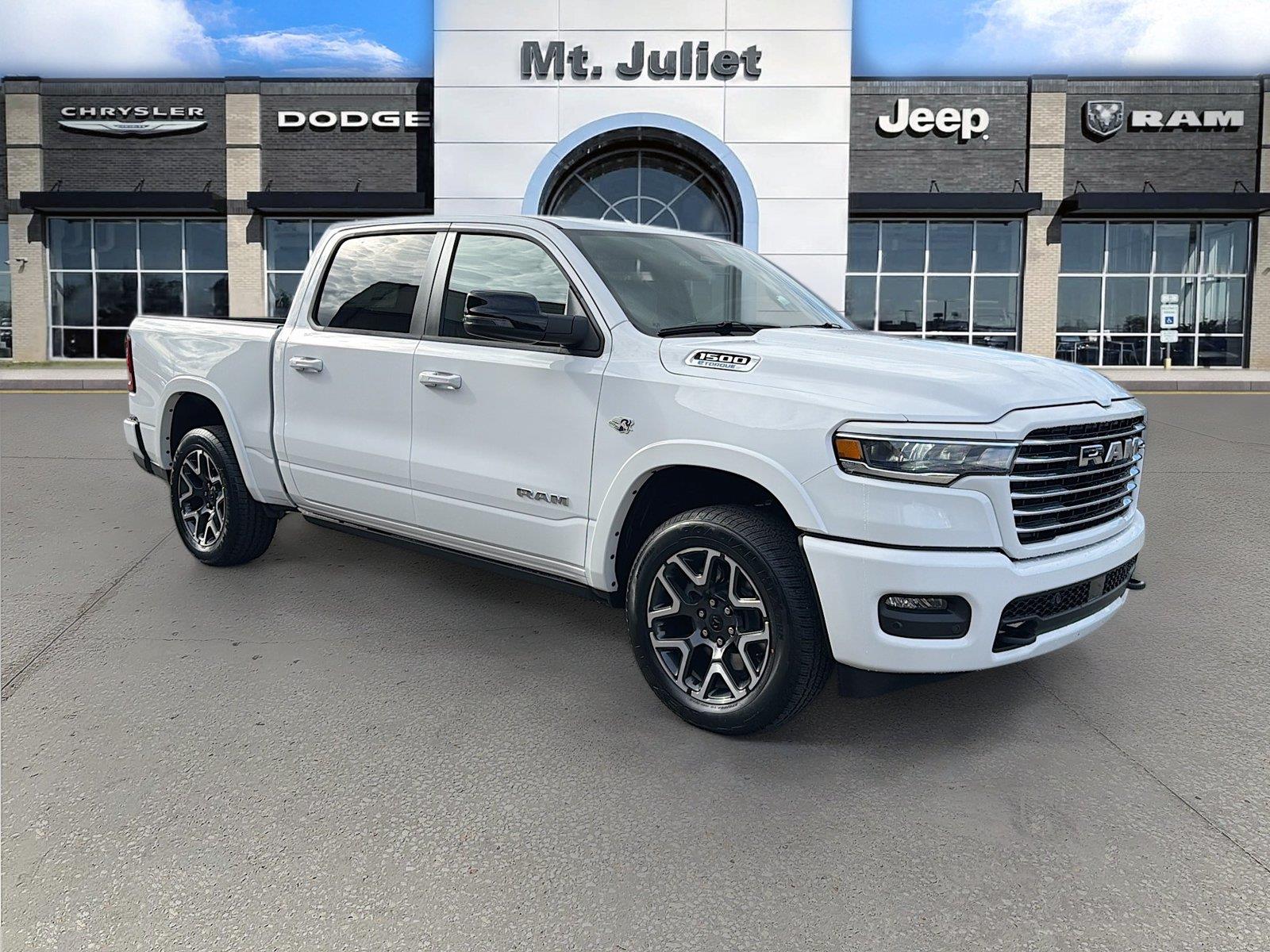 Bright White Clearcoat 2026 RAM 1500 Pickup Truck Four-Wheel Drive 8-Speed Automatic