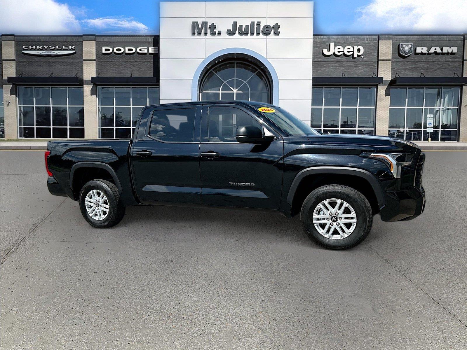 Midnight Black Metallic 2025 Toyota Tundra Pickup Truck Four-Wheel Drive Automatic
