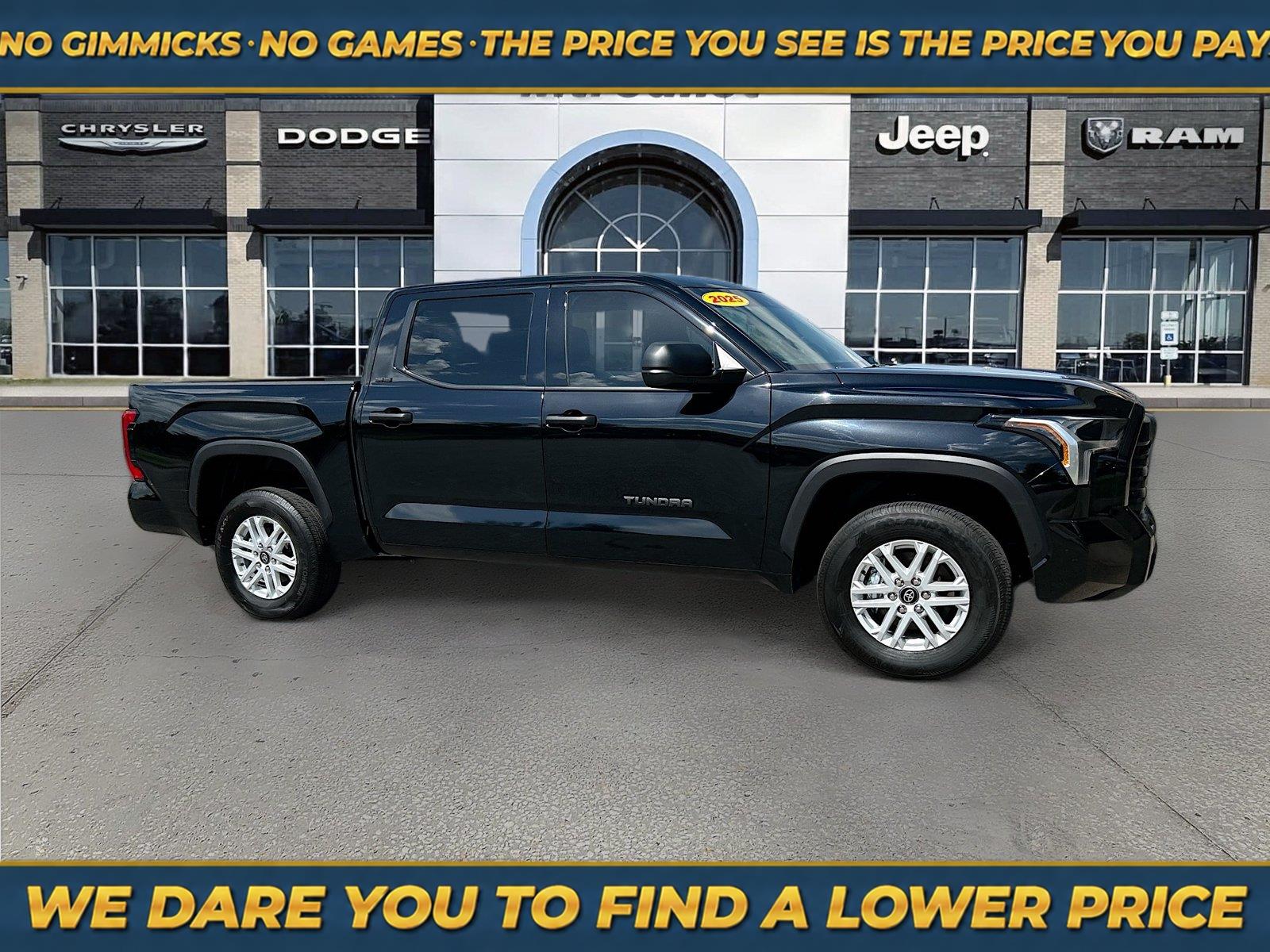 Midnight Black Metallic 2025 Toyota Tundra Pickup Truck Four-Wheel Drive Automatic