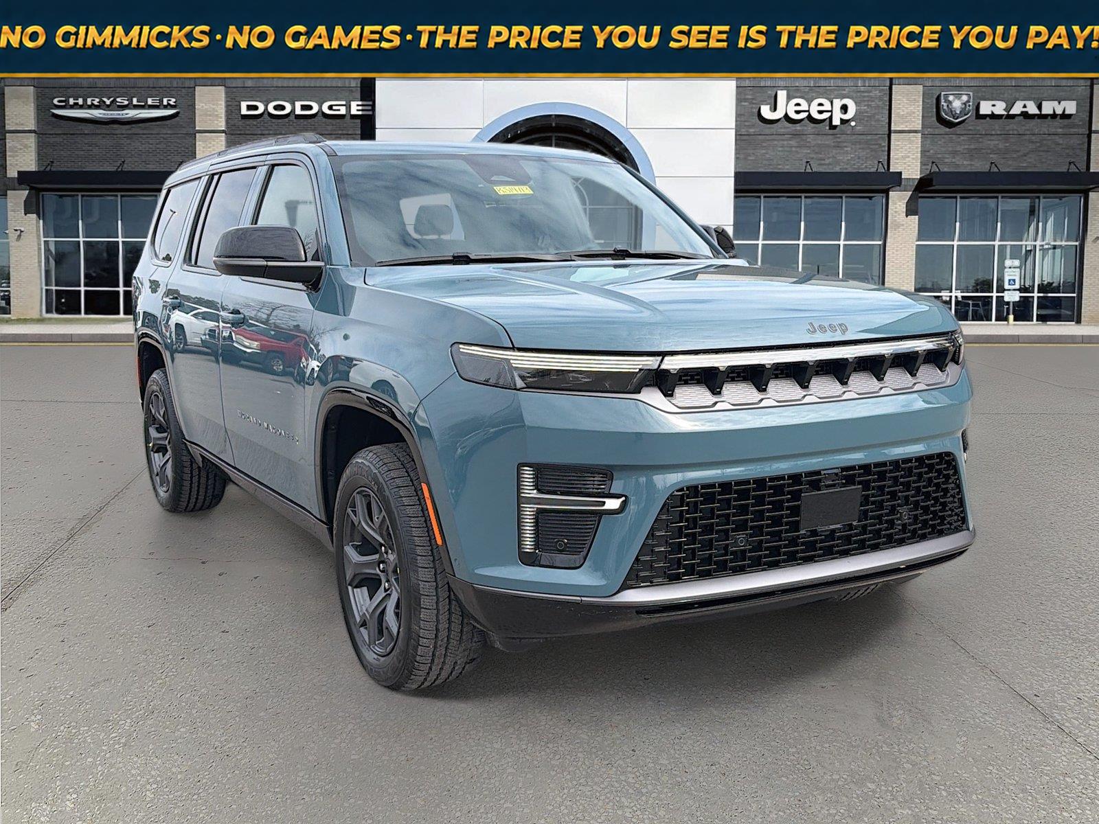 Gray (Steel Blue) 2026 Jeep Grand Wagoneer SUV / Crossover Four-Wheel Drive 8-Speed Automatic