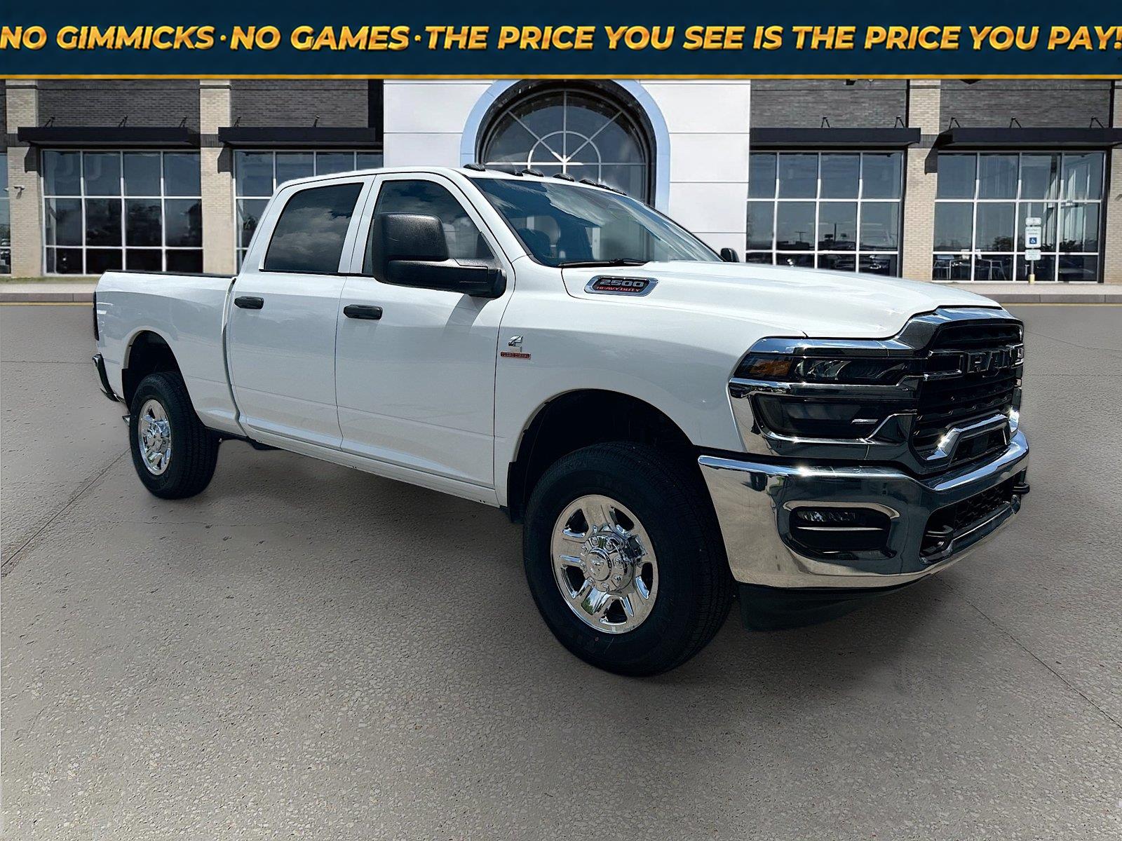 Bright White Clearcoat 2026 RAM 2500 Pickup Truck Four-Wheel Drive 8-Speed Automatic