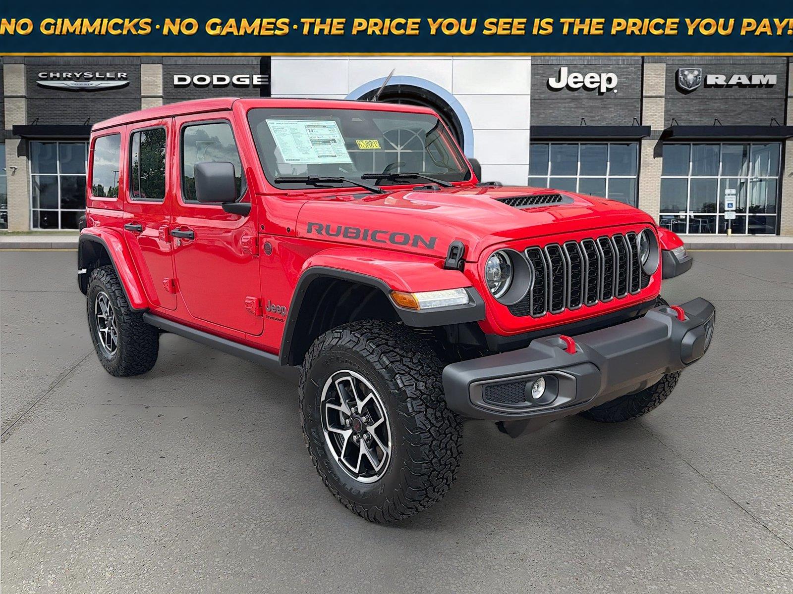 Firecracker Red Clearcoat 2026 Jeep Wrangler SUV / Crossover Four-Wheel Drive 8-Speed Automatic
