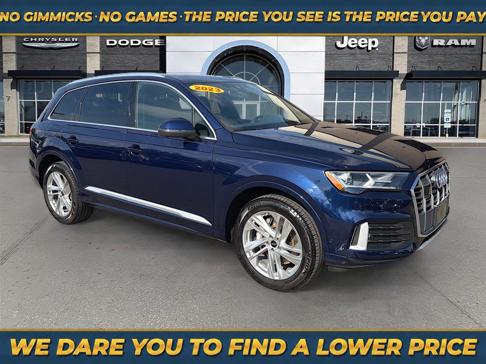 Navarra Blue Metallic 2023 Audi Q7 SUV / Crossover All-Wheel Drive Automatic