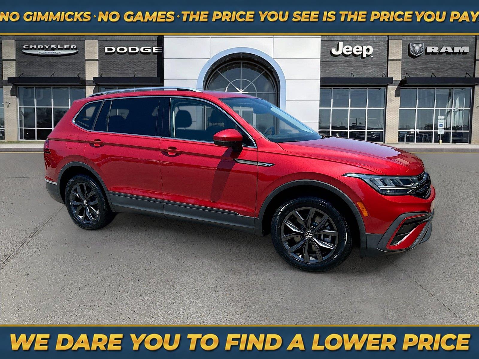Kings Red Metallic 2023 Volkswagen Tiguan SUV / Crossover Front-Wheel Drive Automatic