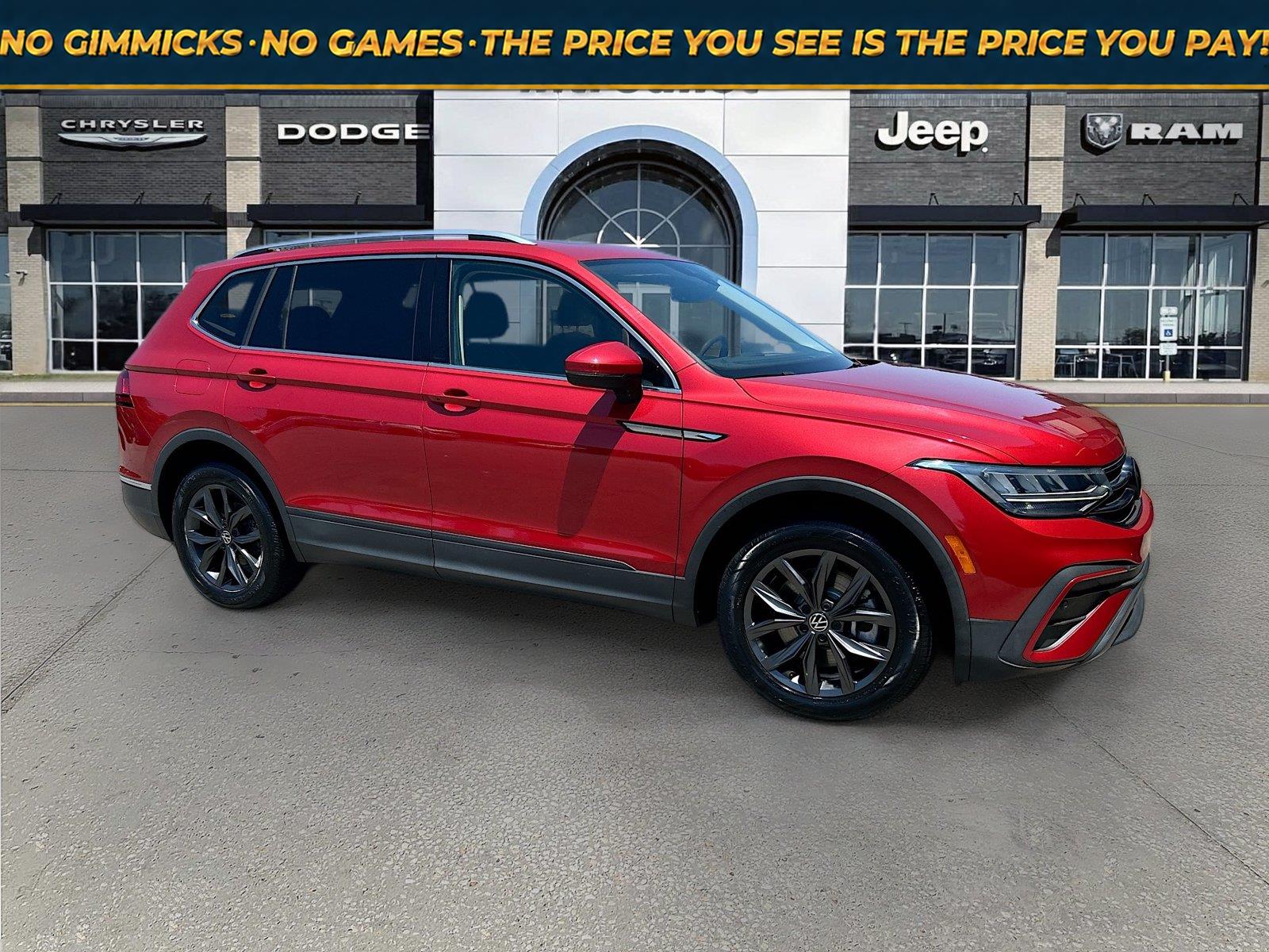 Kings Red Metallic 2023 Volkswagen Tiguan SUV / Crossover Front-Wheel Drive Automatic