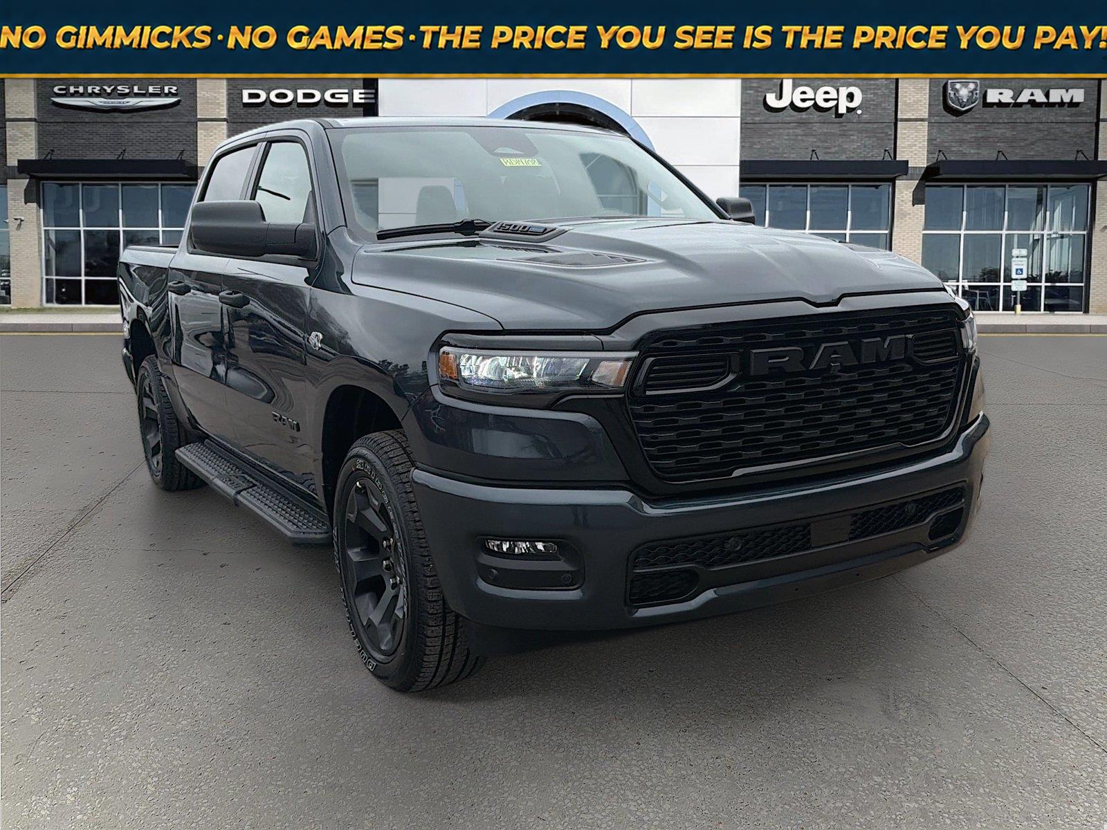Forged Blue Metallic 2026 RAM 1500 Pickup Truck Four-Wheel Drive 8-Speed Automatic