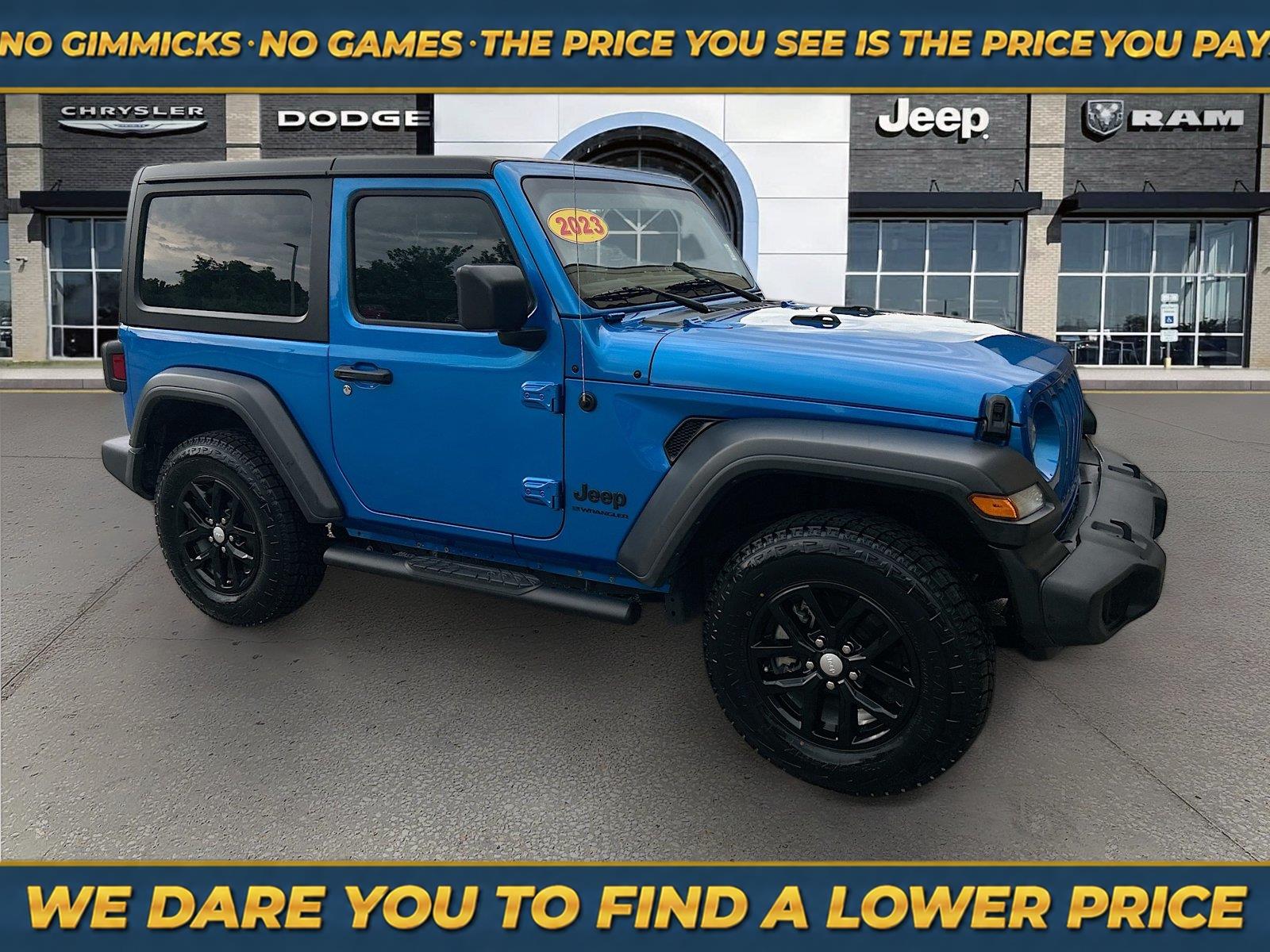 Hydro Blue Pearlcoat 2023 Jeep Wrangler SUV / Crossover Four-Wheel Drive 8-Speed Automatic