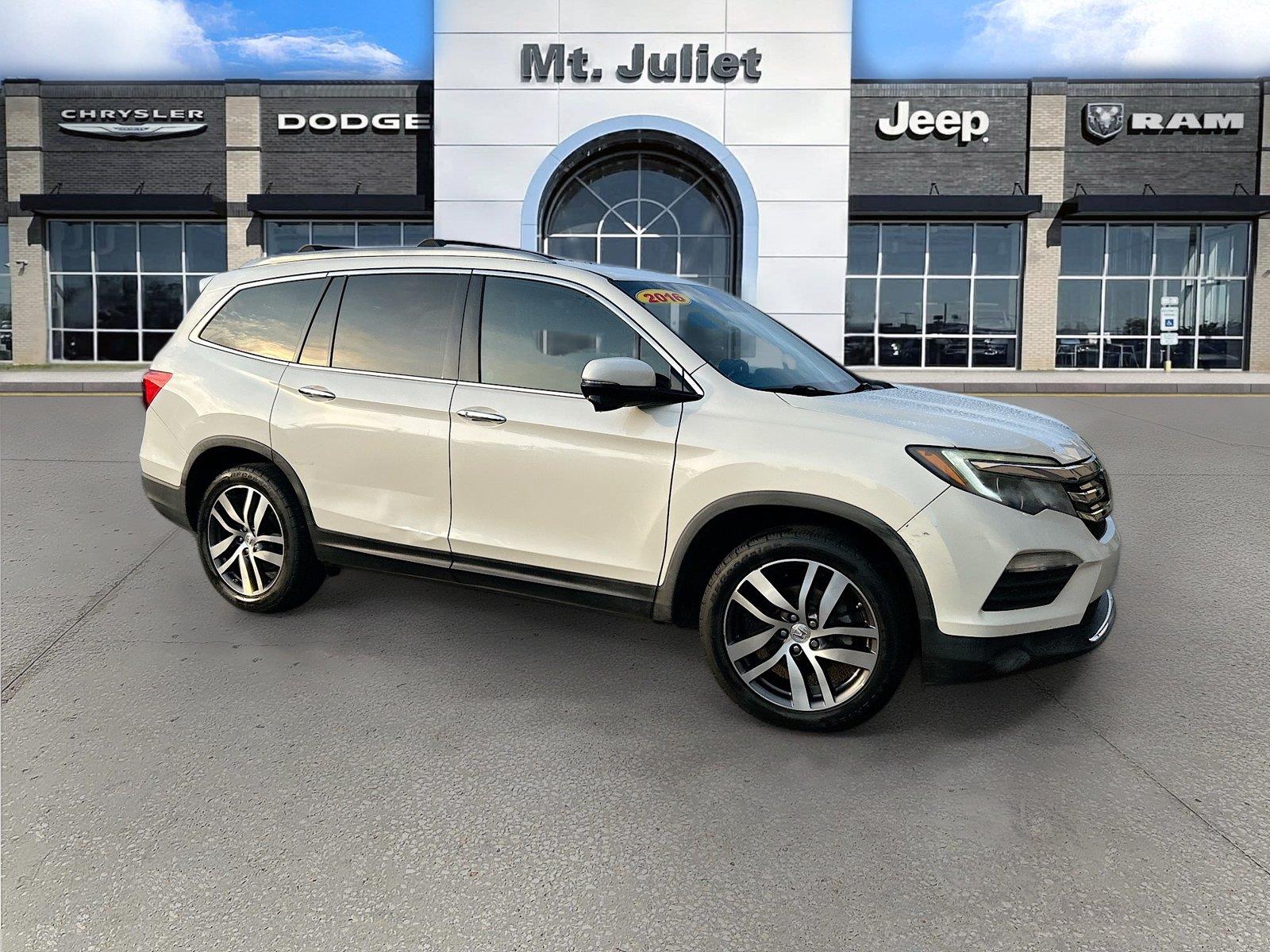 White Diamond Pearl 2016 Honda Pilot SUV / Crossover Front-Wheel Drive Automatic