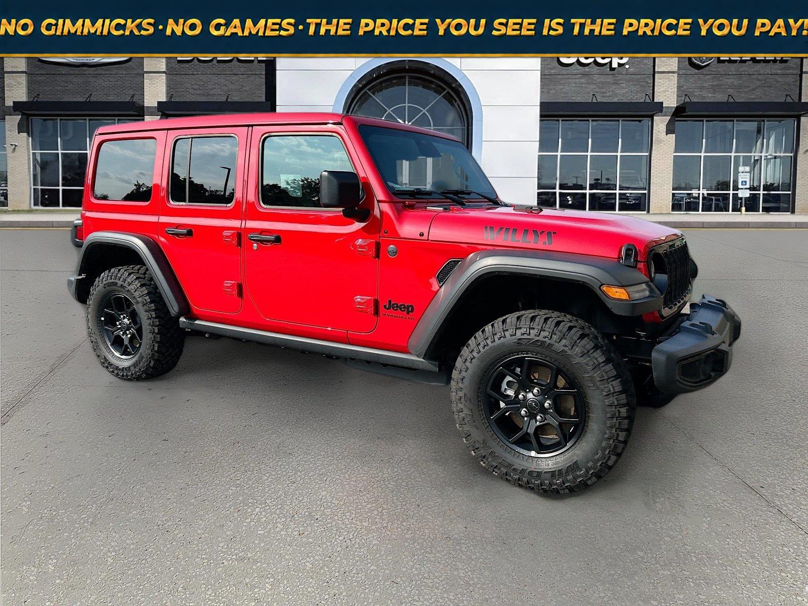 Firecracker Red Clearcoat 2026 Jeep Wrangler SUV / Crossover Four-Wheel Drive 8-Speed Automatic