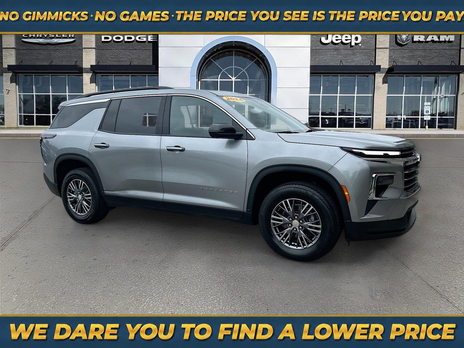 Sterling Gray Metallic 2024 Chevrolet Traverse SUV / Crossover Front-Wheel Drive 8-Speed Automatic