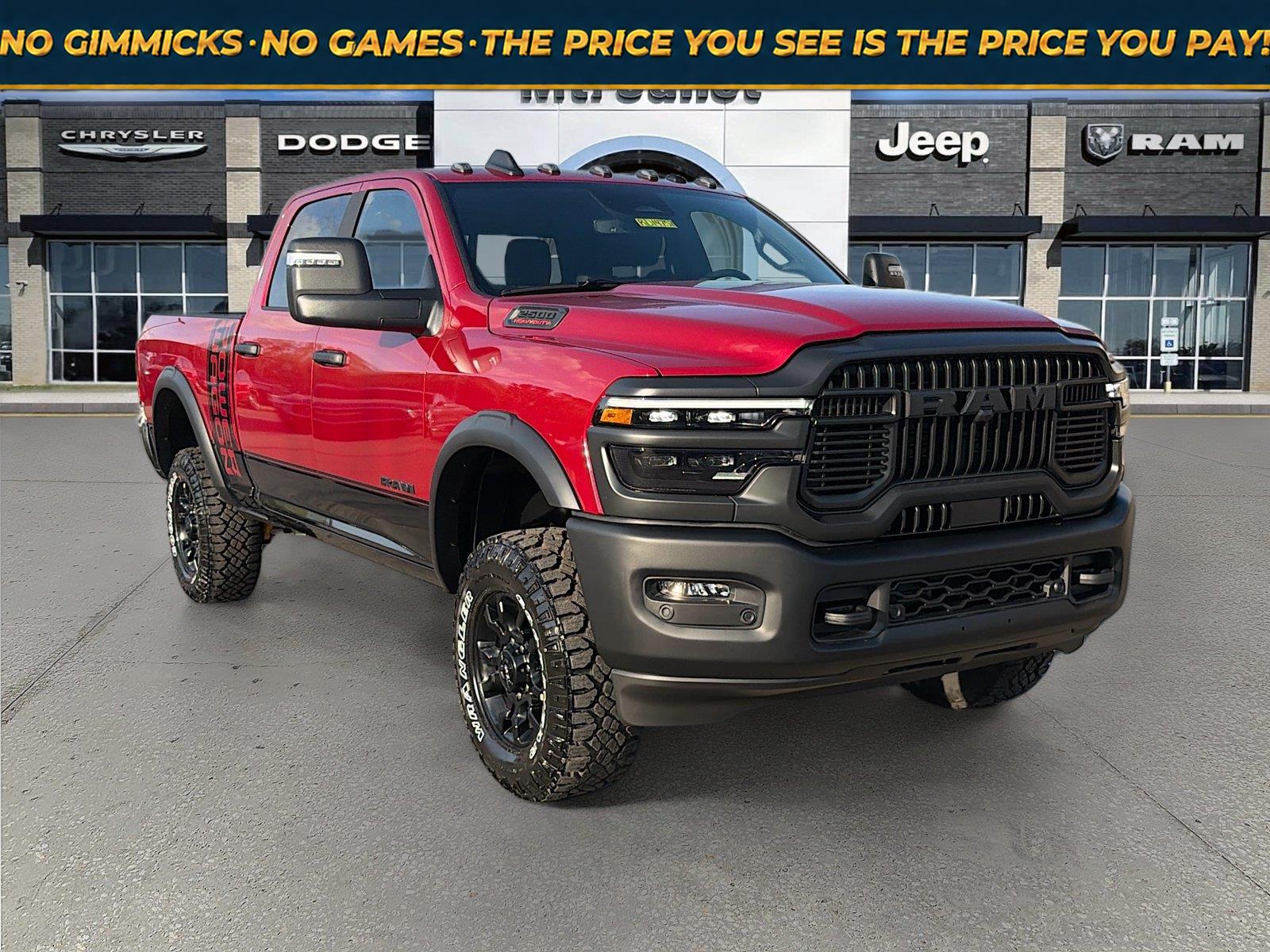 Molten Red Pearlcoat 2026 RAM 2500 Pickup Truck Four-Wheel Drive 8-Speed Automatic
