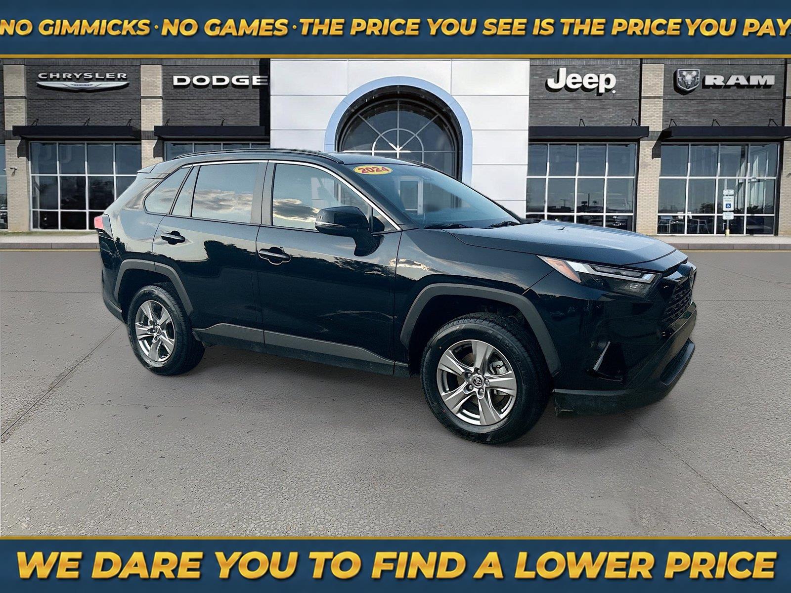 Midnight Black Metallic 2024 Toyota RAV4 Hybrid SUV / Crossover All-Wheel Drive Continuously Variable Transmission