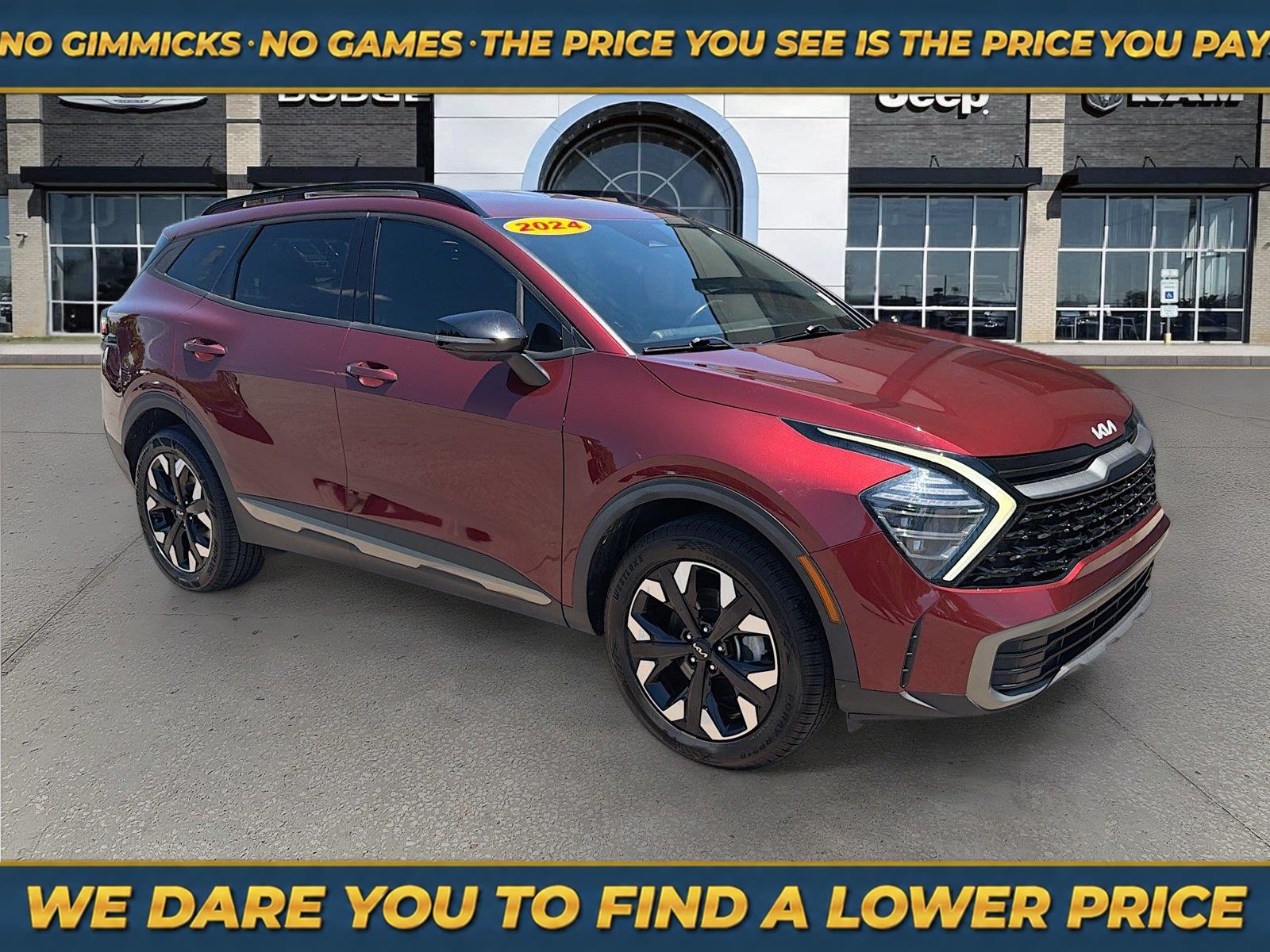 Dawning Red 2024 Kia Sportage SUV / Crossover All-Wheel Drive 8-Speed Automatic