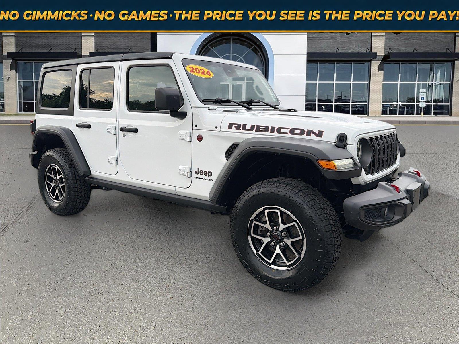 Bright White Clearcoat 2024 Jeep Wrangler SUV / Crossover Four-Wheel Drive 8-Speed Automatic