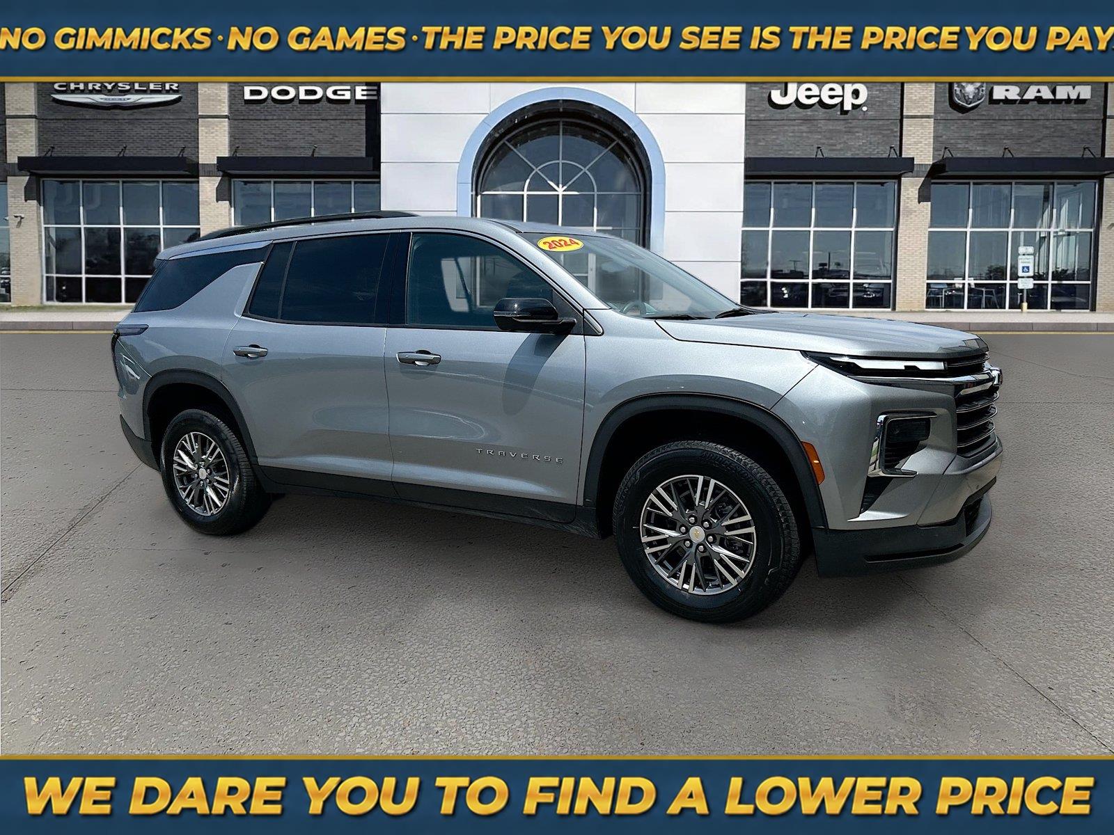 Sterling Gray Metallic 2024 Chevrolet Traverse SUV / Crossover Front-Wheel Drive 8-Speed Automatic