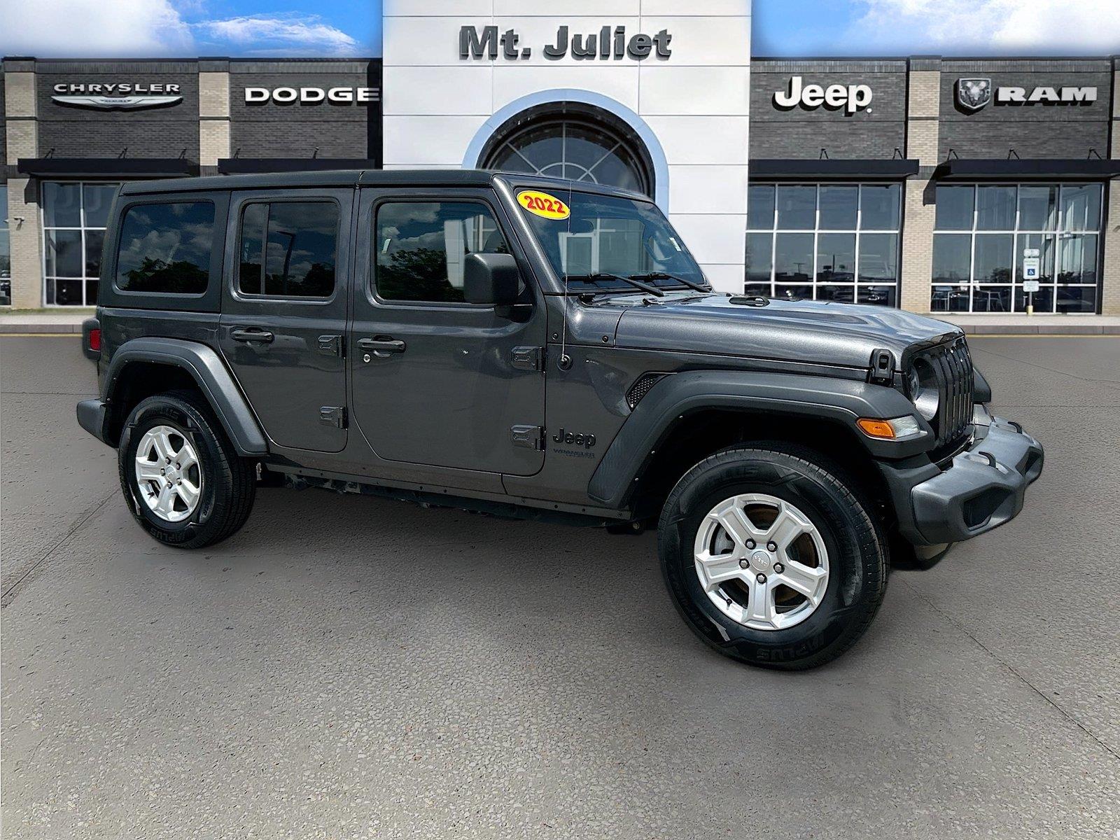 Black Clearcoat 2022 Jeep Wrangler SUV / Crossover Four-Wheel Drive 8-Speed Automatic