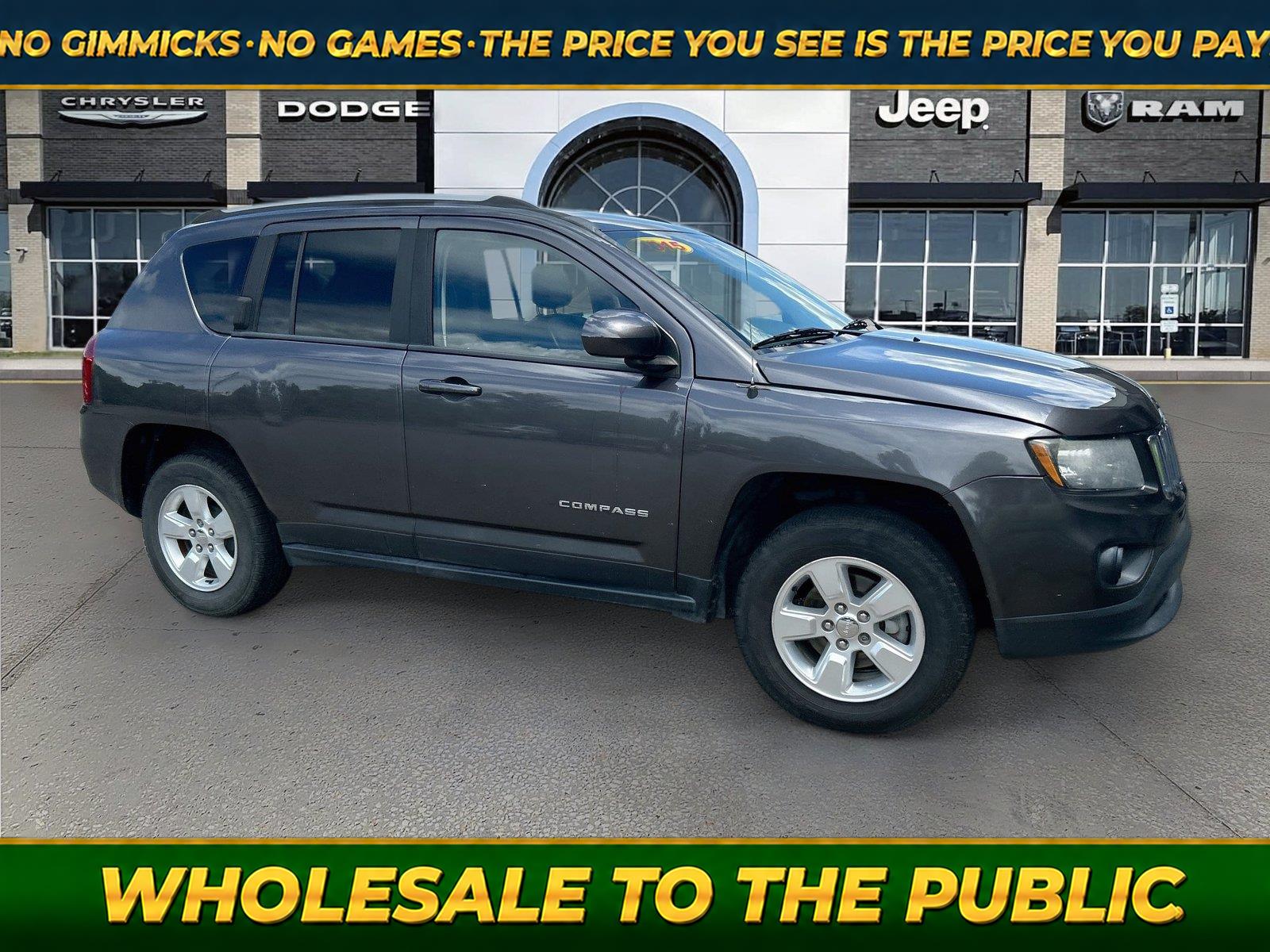 Gray (Granite Crystal Metallic Clearcoat) 2015 Jeep Compass SUV / Crossover Front-Wheel Drive Continuously Variable Transmission