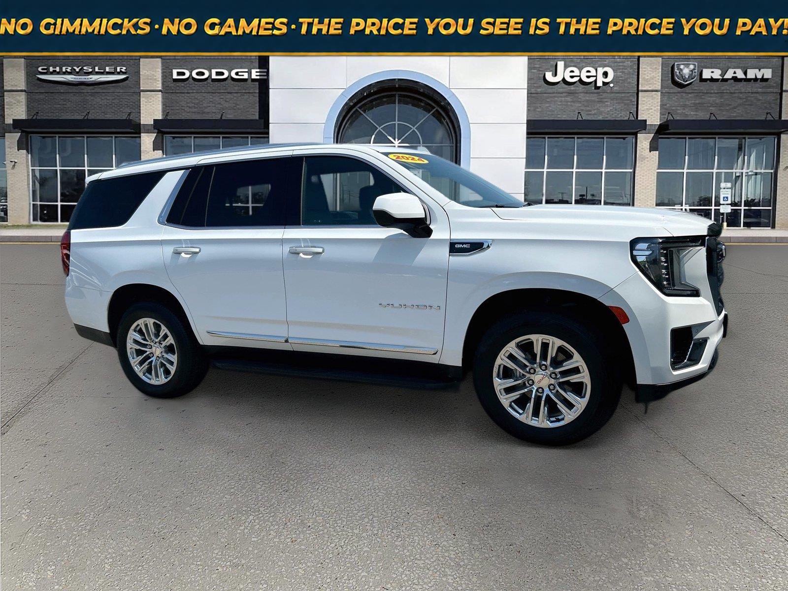Summit White 2024 GMC Yukon SUV / Crossover Four-Wheel Drive Automatic
