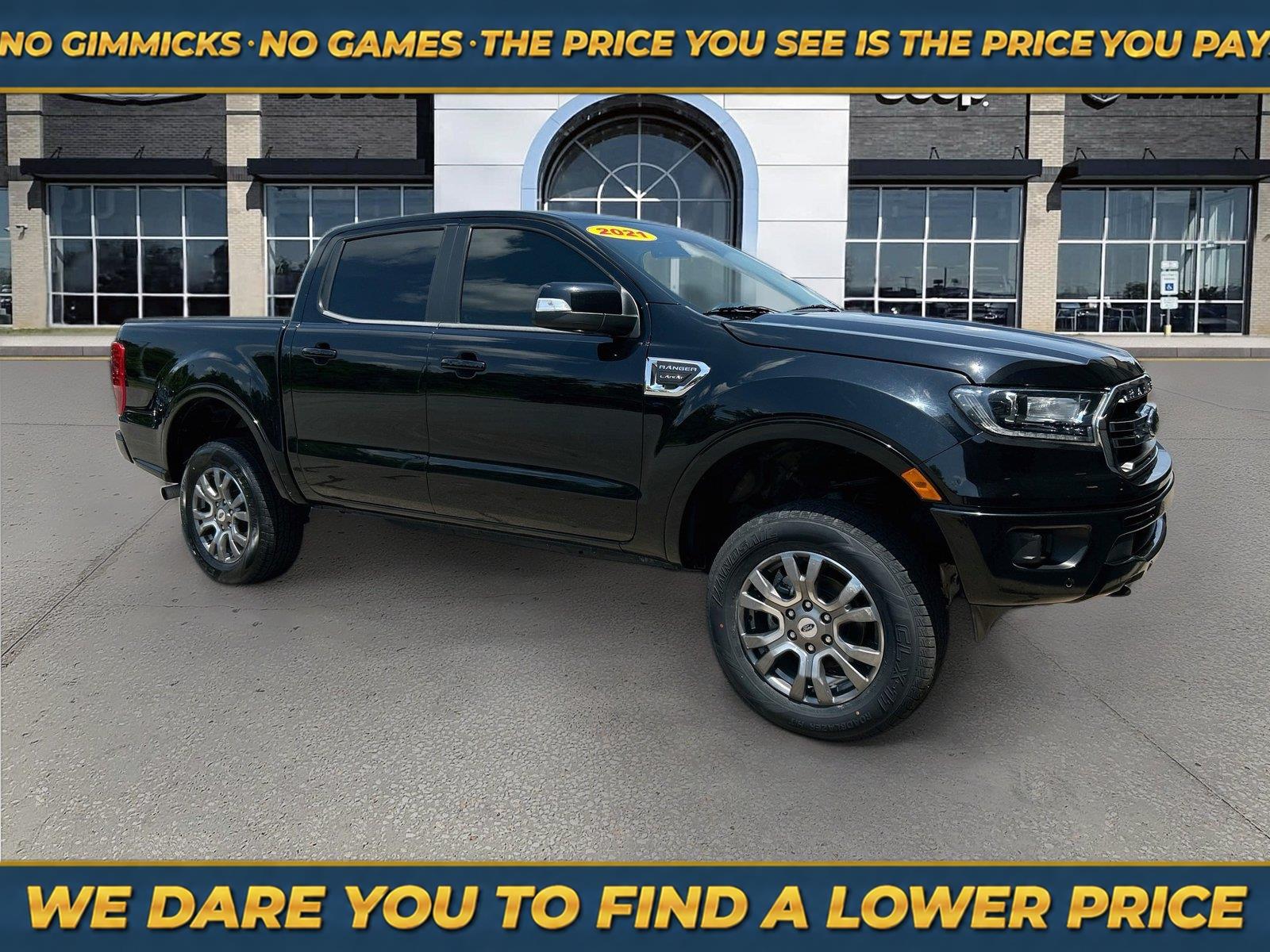 Shadow Black 2021 Ford Ranger Pickup Truck Four-Wheel Drive Automatic