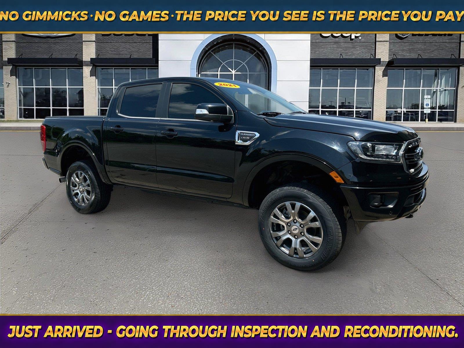 Shadow Black 2021 Ford Ranger Pickup Truck Four-Wheel Drive Automatic