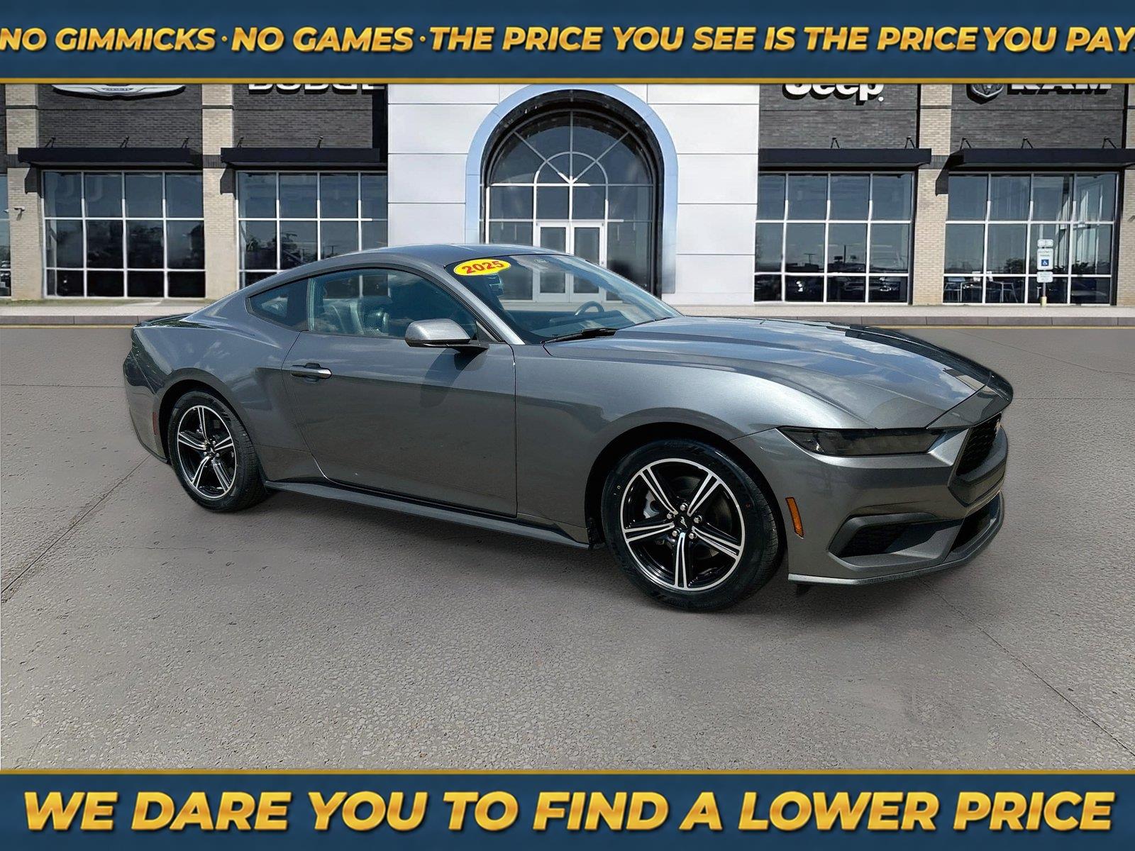 Carbonized Gray 2025 Ford Mustang Coupe Rear-Wheel Drive Automatic