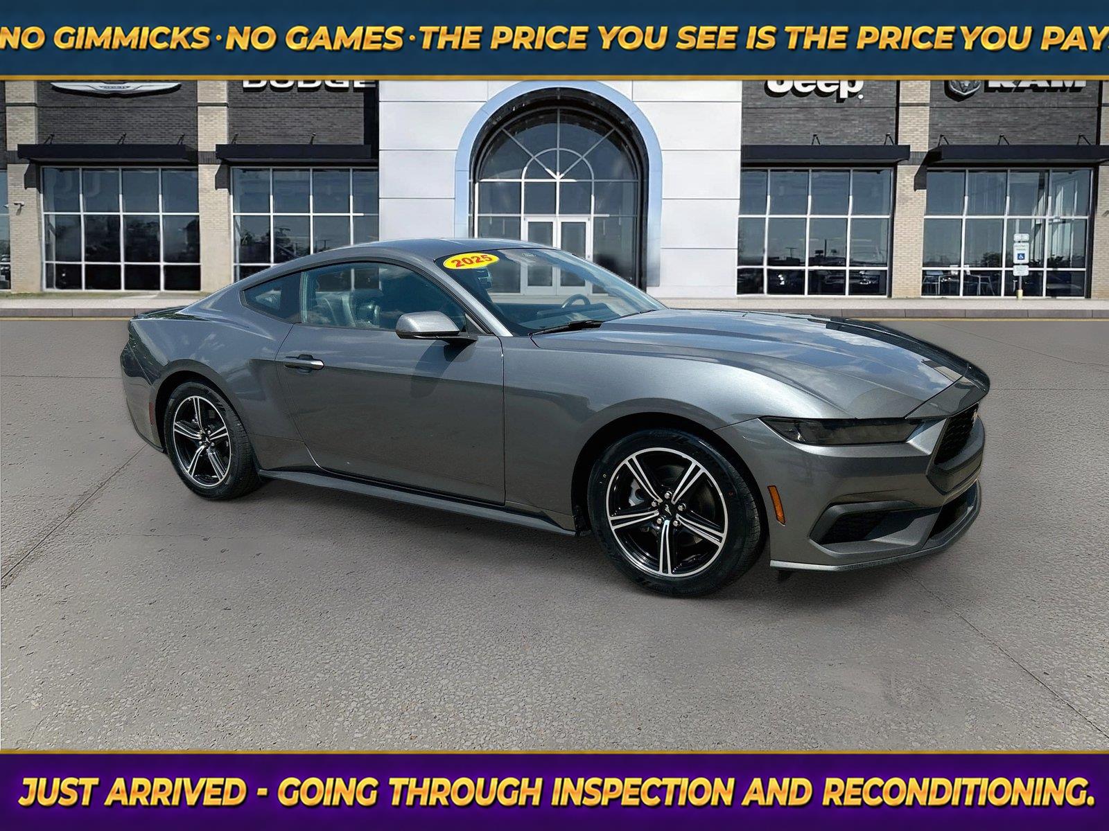 Carbonized Gray 2025 Ford Mustang Coupe Rear-Wheel Drive Automatic