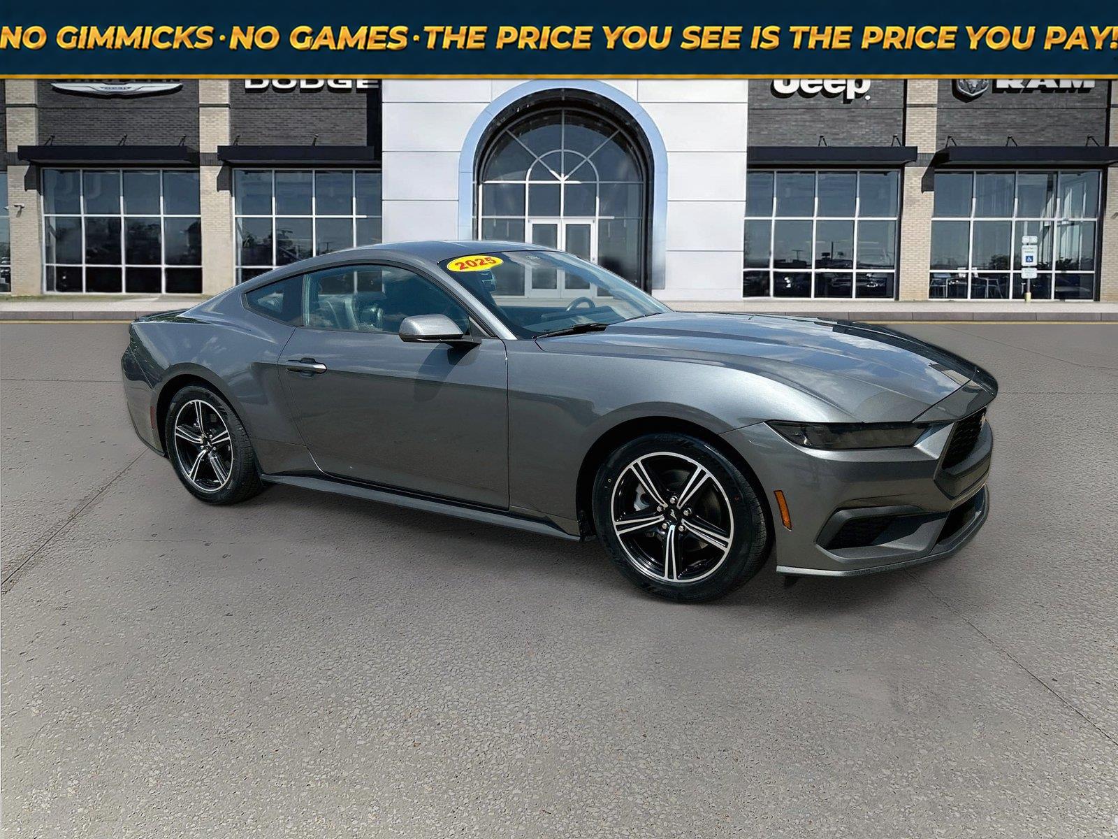 Carbonized Gray 2025 Ford Mustang Coupe Rear-Wheel Drive Automatic