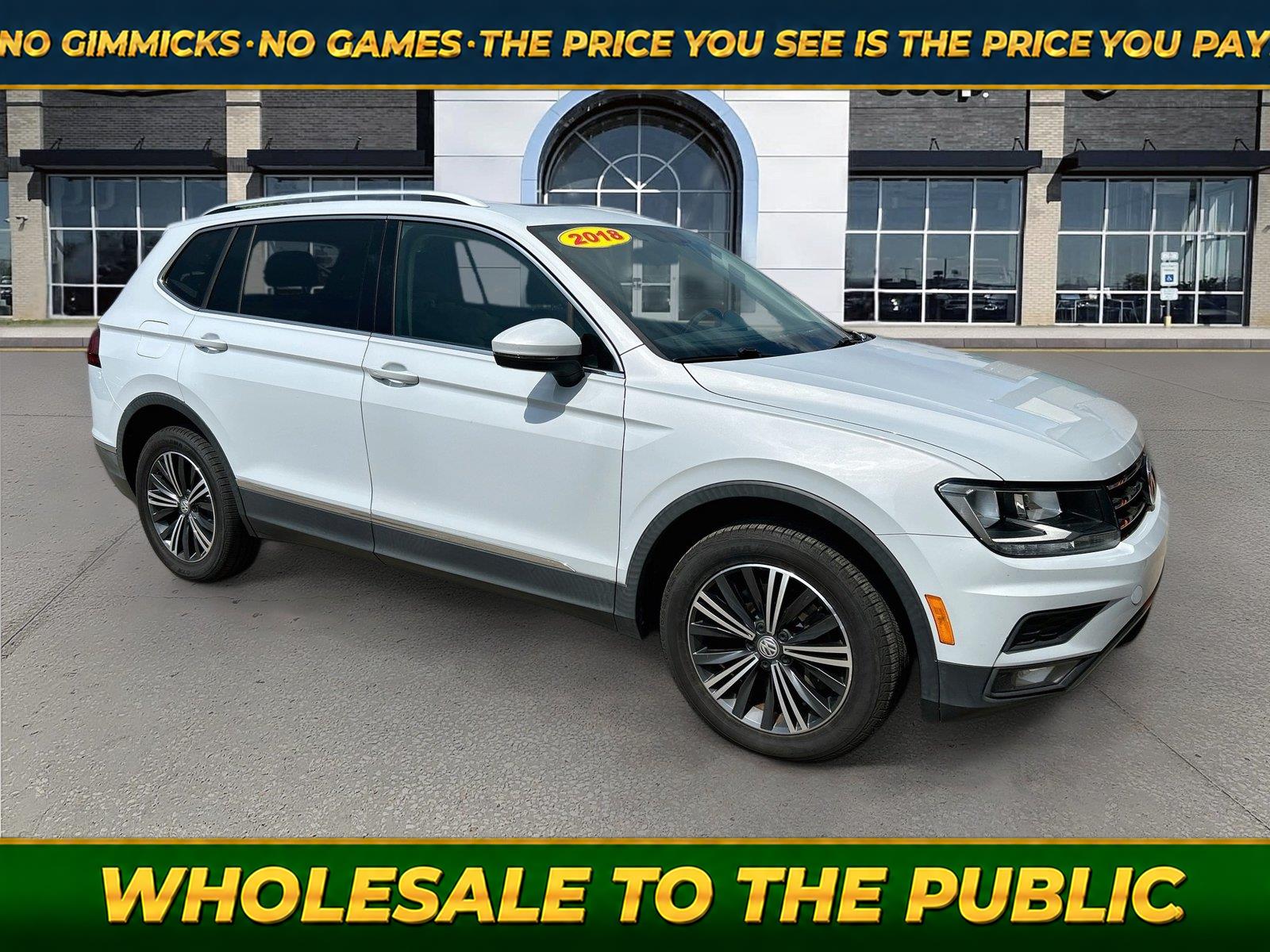White Silver Metallic 2018 Volkswagen Tiguan SUV / Crossover Front-Wheel Drive Automatic