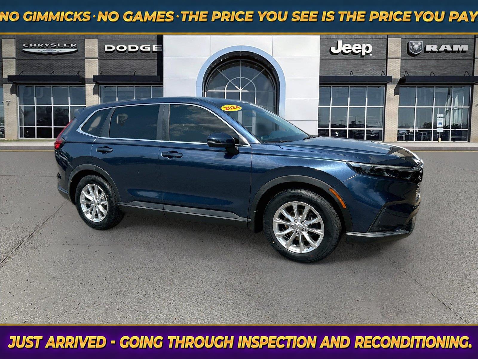 Canyon River Blue Metallic 2024 Honda CR-V SUV / Crossover Front-Wheel Drive Continuously Variable Transmission