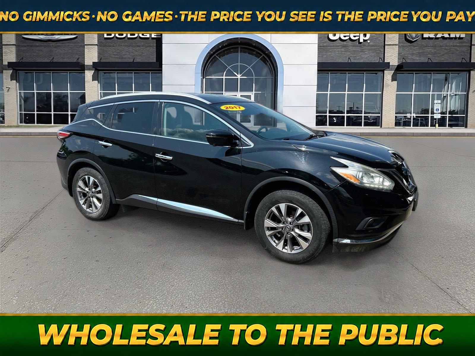 Gray (Magnetic Black Metallic) 2017 Nissan Murano SUV / Crossover All-Wheel Drive Continuously Variable Transmission