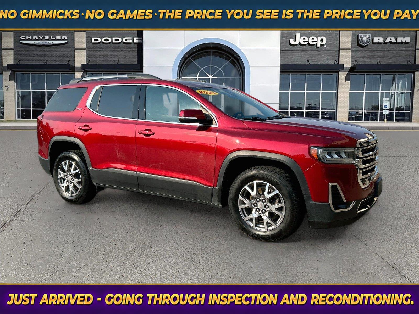 Cayenne Red Tintcoat 2021 GMC Acadia SUV / Crossover Front-Wheel Drive 9-Speed Automatic