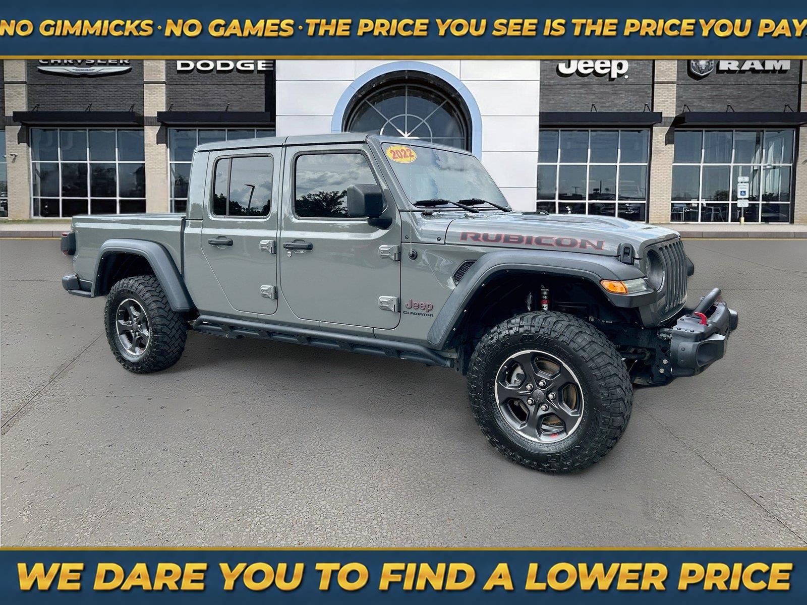 Sting-Gray Clearcoat 2022 Jeep Gladiator Pickup Truck Four-Wheel Drive 8-Speed Automatic