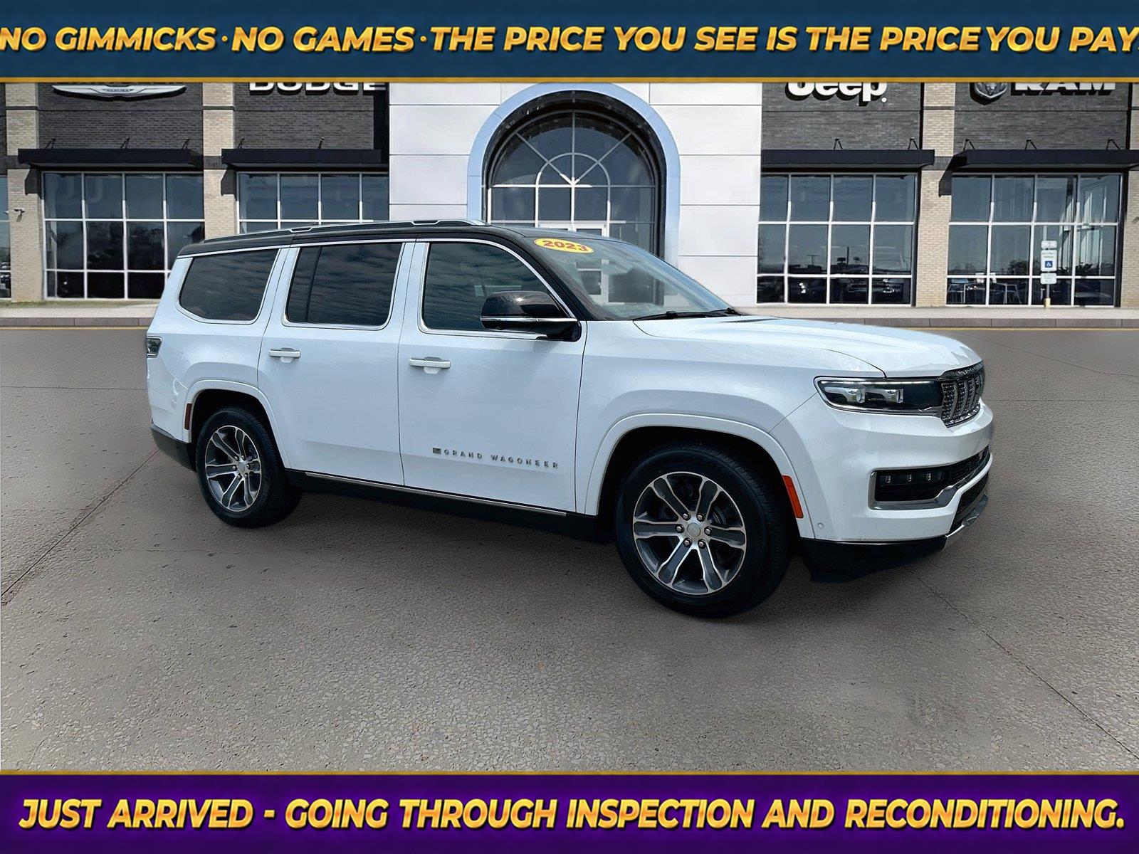 Bright White Clearcoat 2023 Jeep Grand Wagoneer SUV / Crossover Four-Wheel Drive 8-Speed Automatic