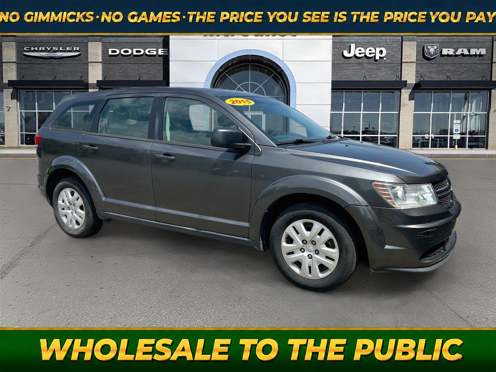 Gray (Granite Crystal Metallic Clearcoat) 2015 Dodge Journey SUV / Crossover Front-Wheel Drive 4-Speed Automatic