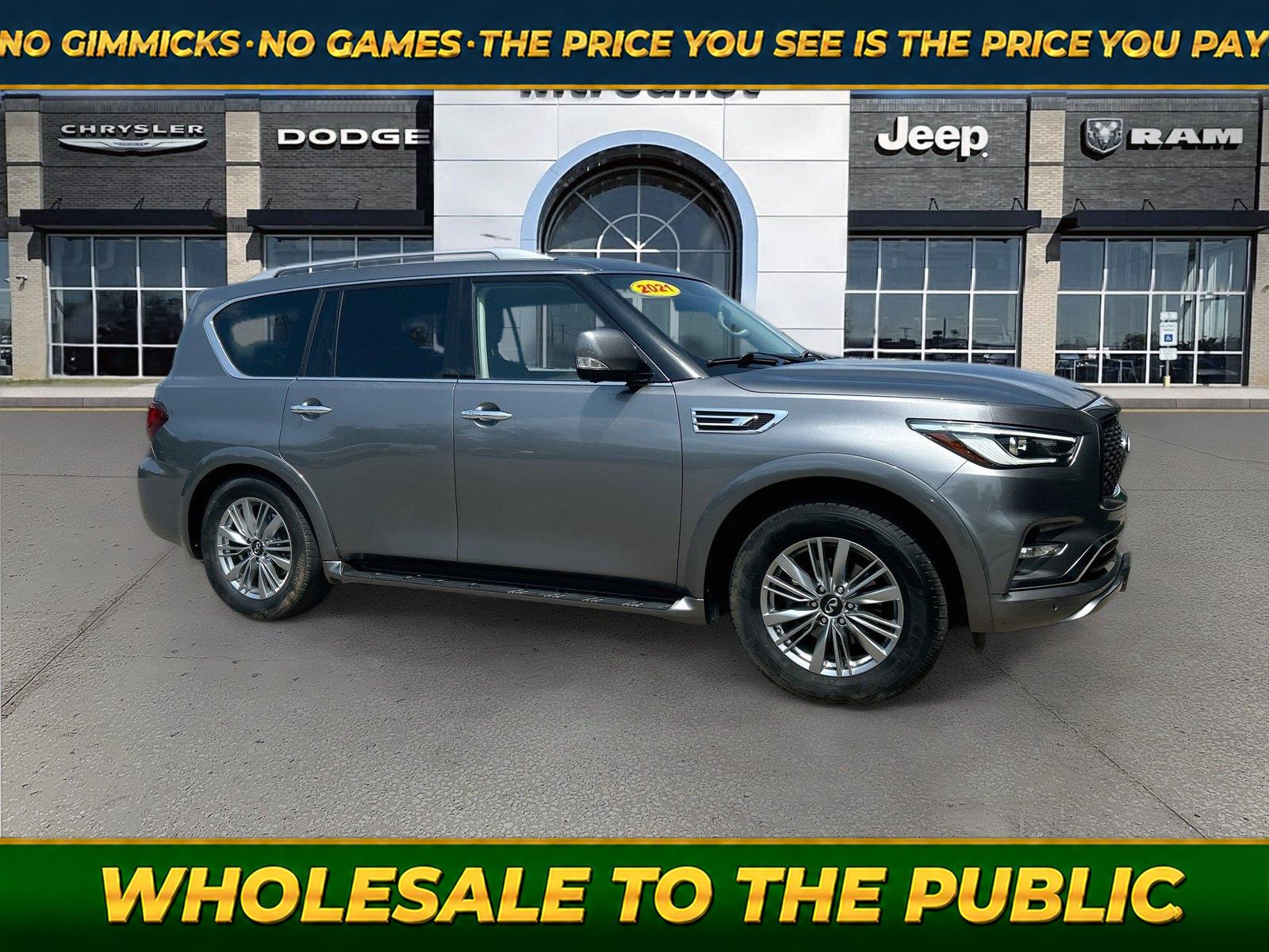 Gray (Graphite Shadow) 2021 INFINITI QX80 SUV / Crossover Rear-Wheel Drive Automatic