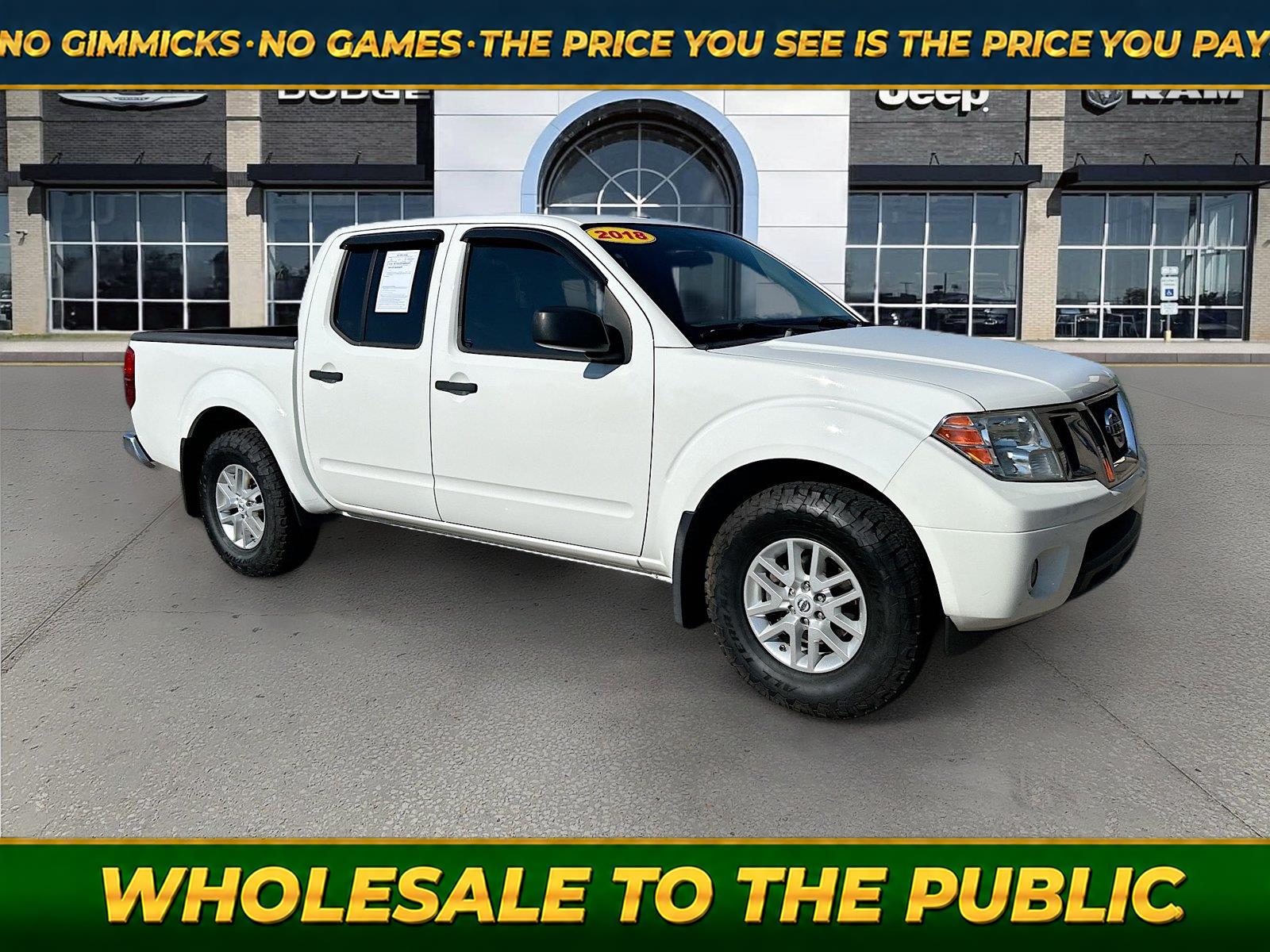 Glacier White 2018 Nissan Frontier Pickup Truck 4X2 Automatic