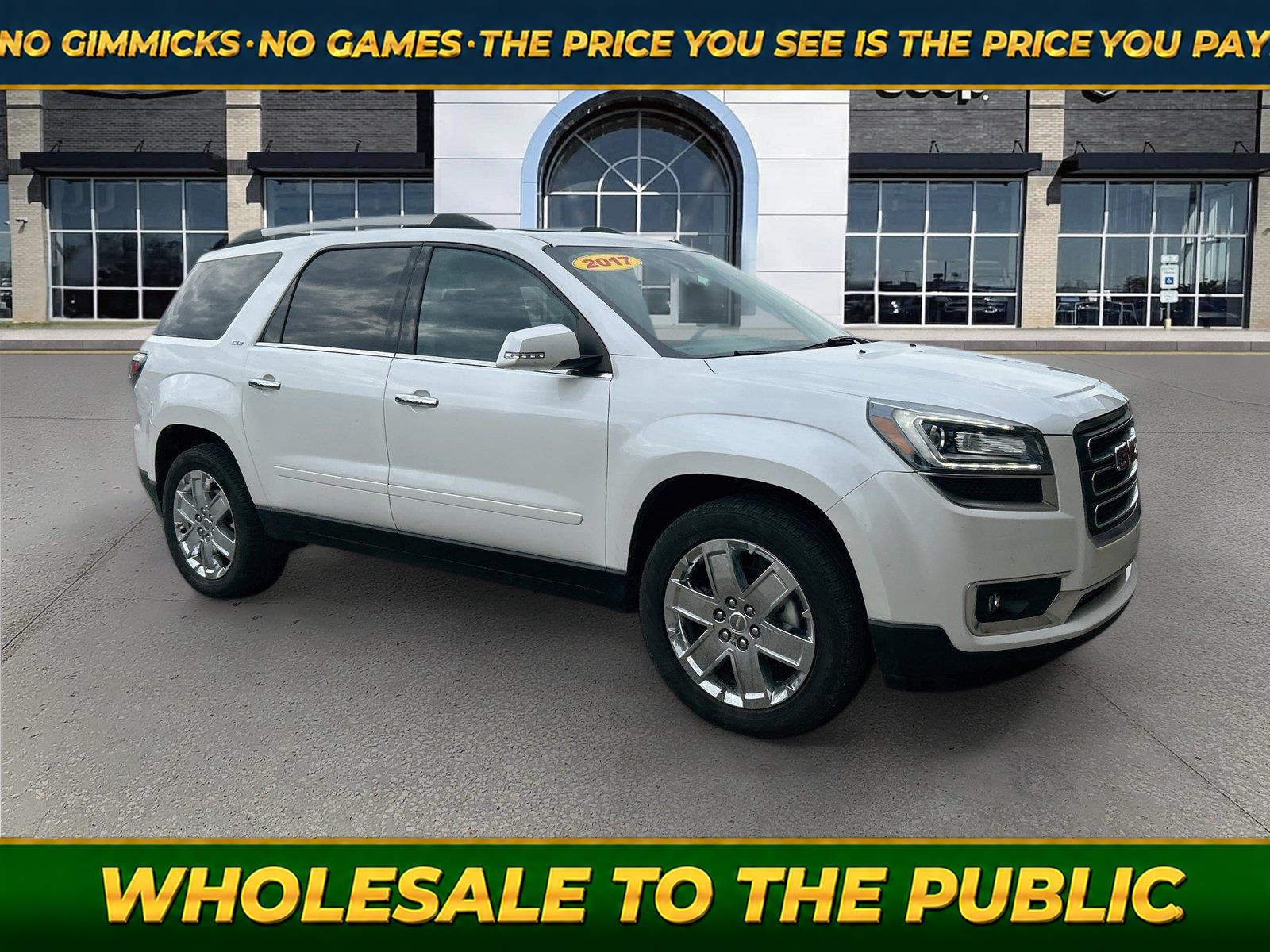 White Frost Tricoat 2017 GMC Acadia SUV / Crossover Front-Wheel Drive 6-Speed Automatic