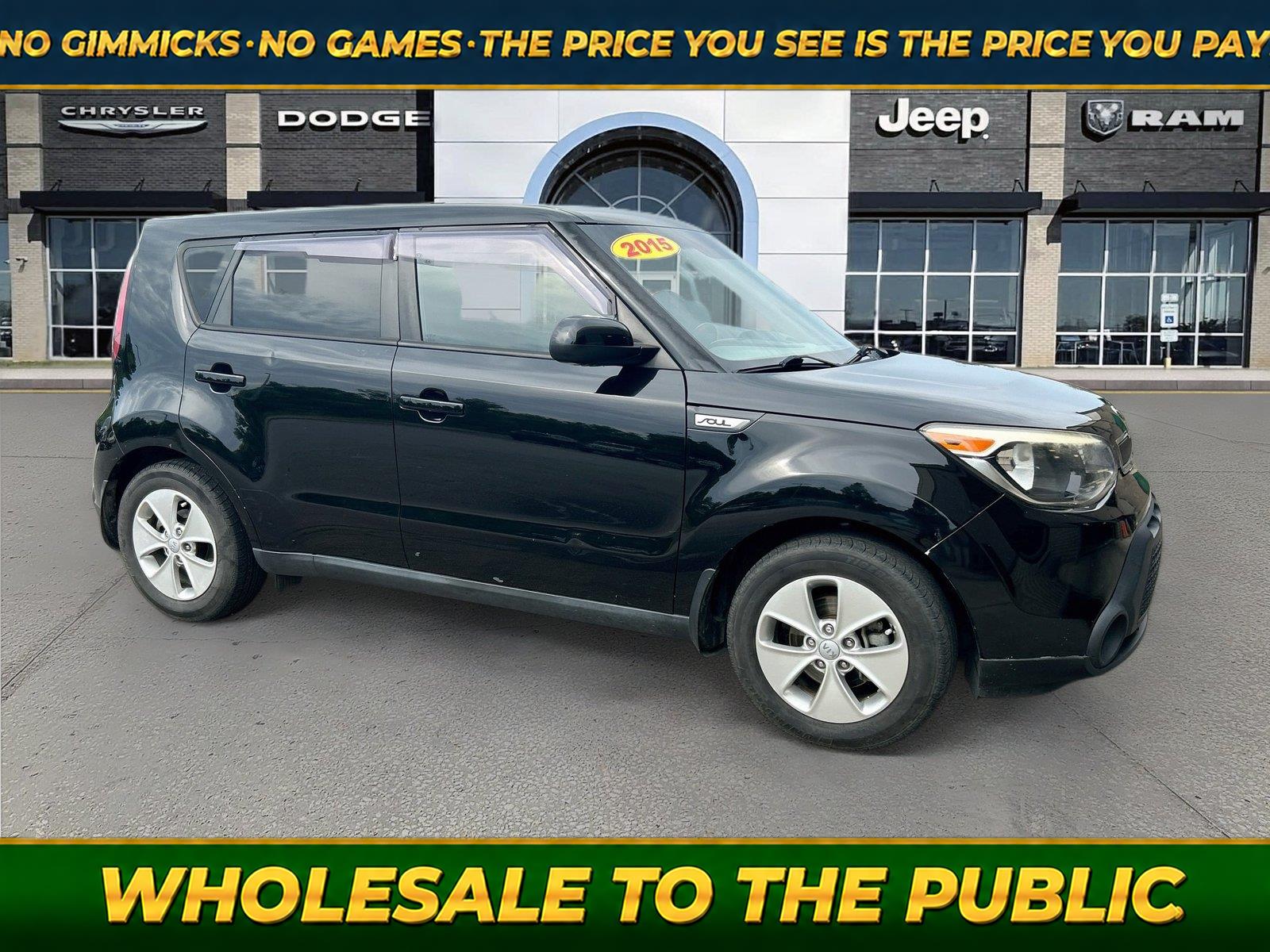 Shadow Black 2015 Kia Soul Wagon Front-Wheel Drive Automatic