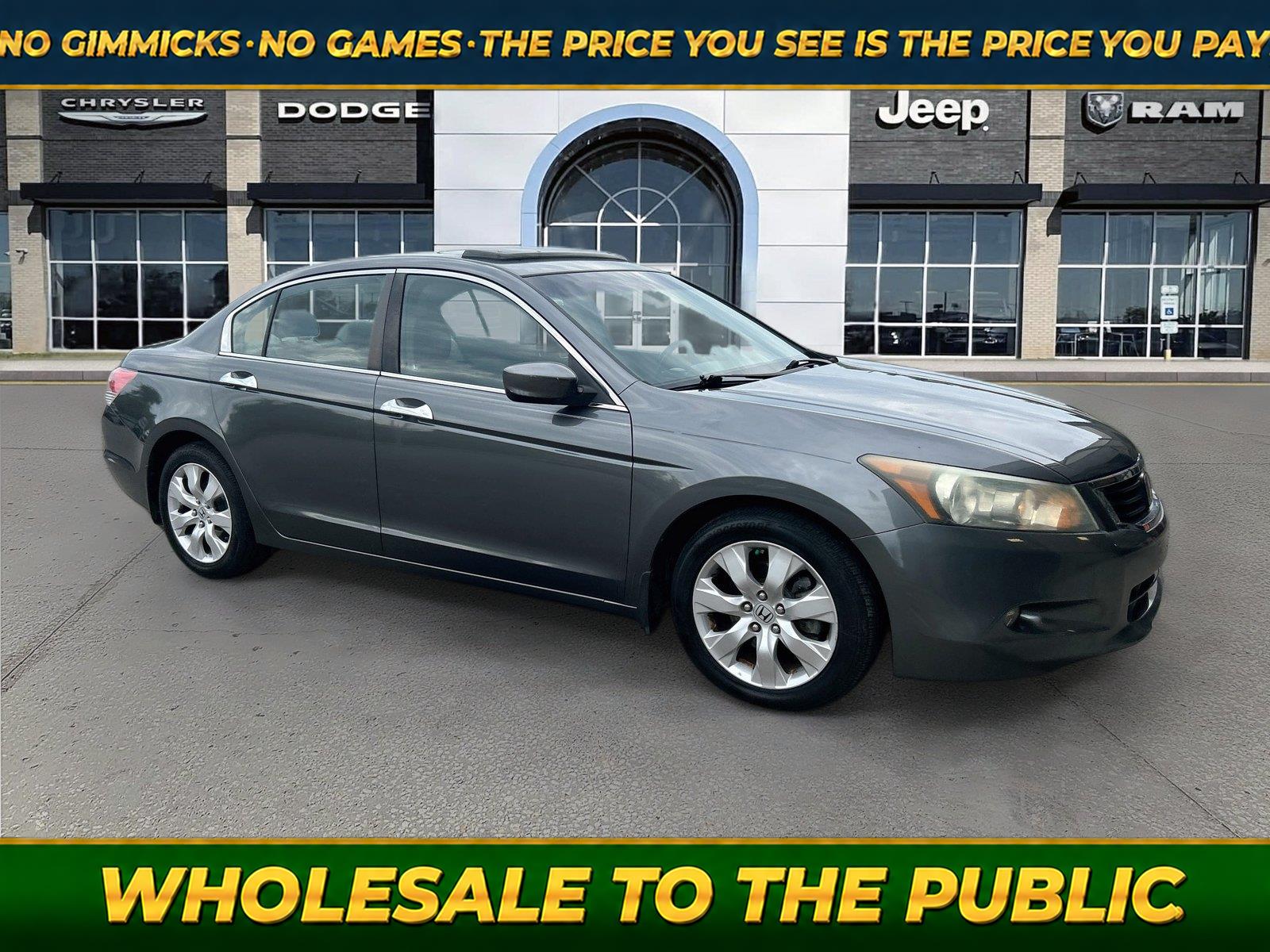 Polished Metal Metallic 2008 Honda Accord Sedan Front-Wheel Drive Automatic