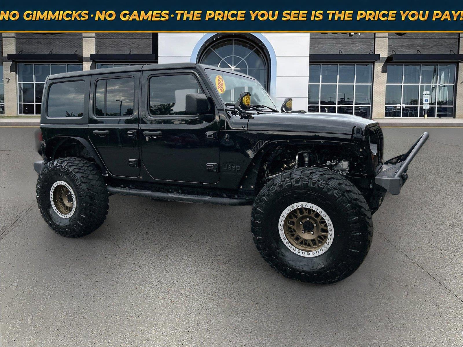 Black Clearcoat 2023 Jeep Wrangler SUV / Crossover Four-Wheel Drive 8-Speed Automatic