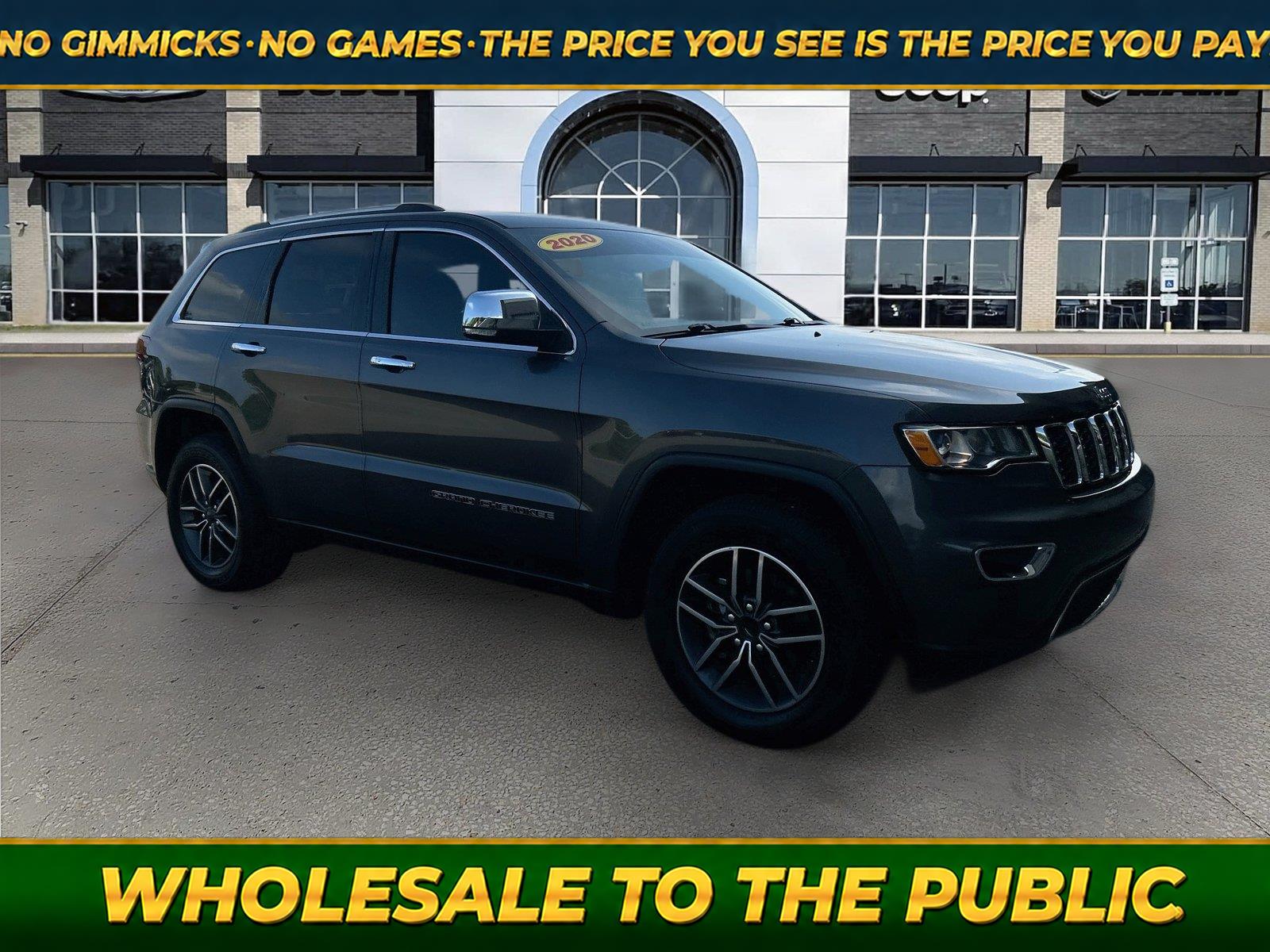 Gray (Granite Crystal Metallic Clearcoat) 2020 Jeep Grand Cherokee SUV / Crossover 4X2 8-Speed Automatic