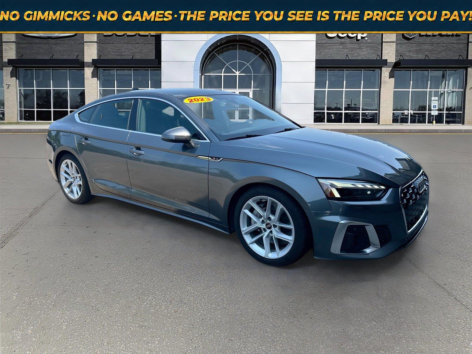 Daytona Gray Pearl Effect 2023 Audi A5 Sportback Sedan All-Wheel Drive Automatic