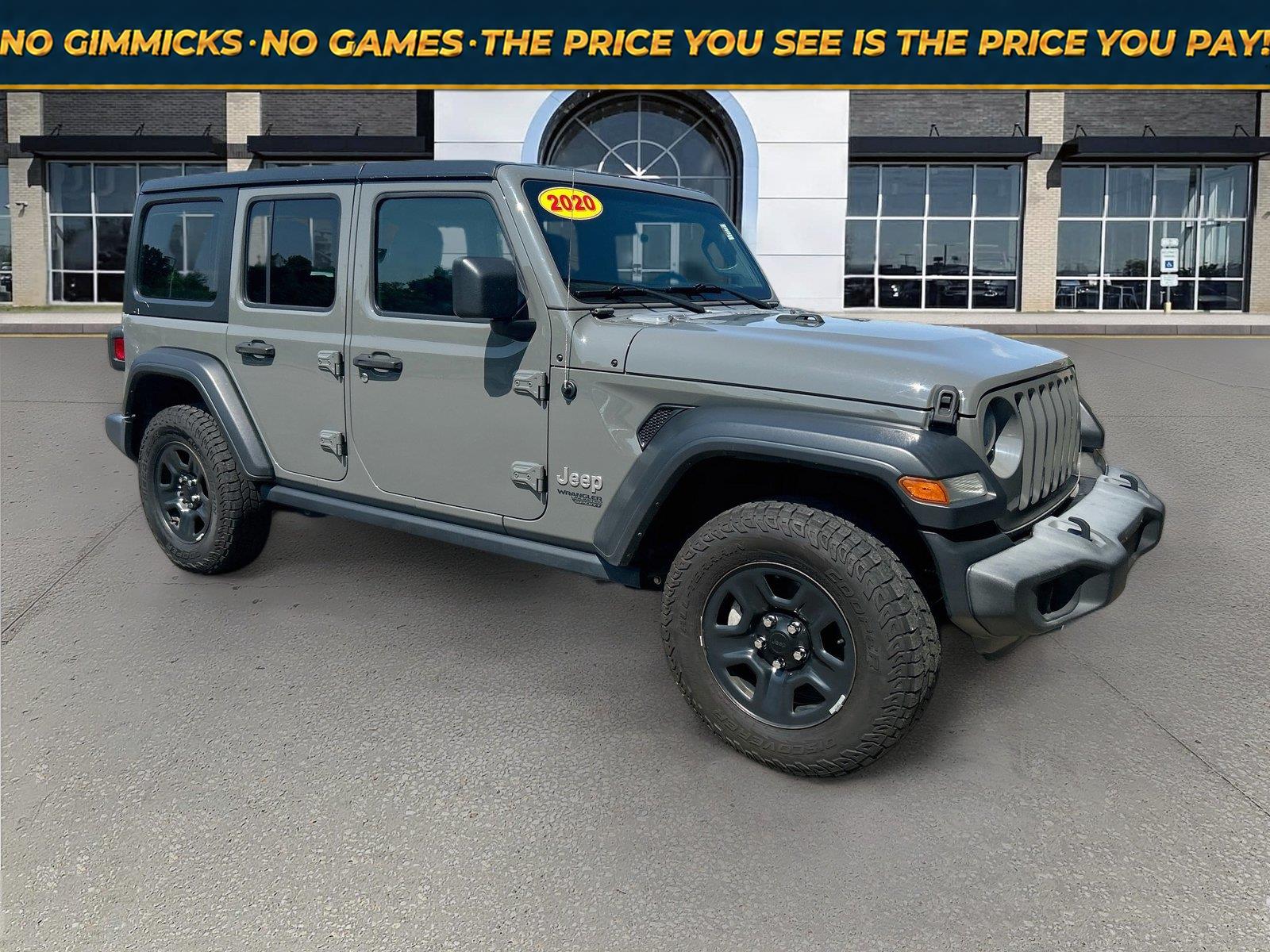 Sting-Gray Clearcoat 2020 Jeep Wrangler SUV / Crossover Four-Wheel Drive 8-Speed Automatic