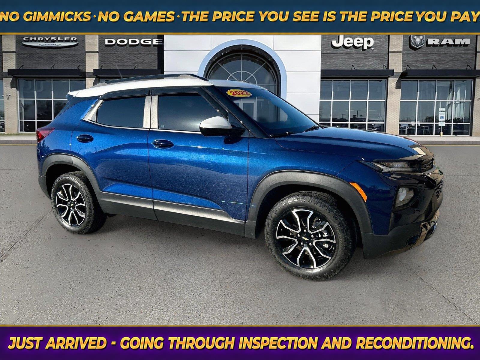 Blue Glow Metallic 2022 Chevrolet Trailblazer SUV / Crossover Front-Wheel Drive Continuously Variable Transmission